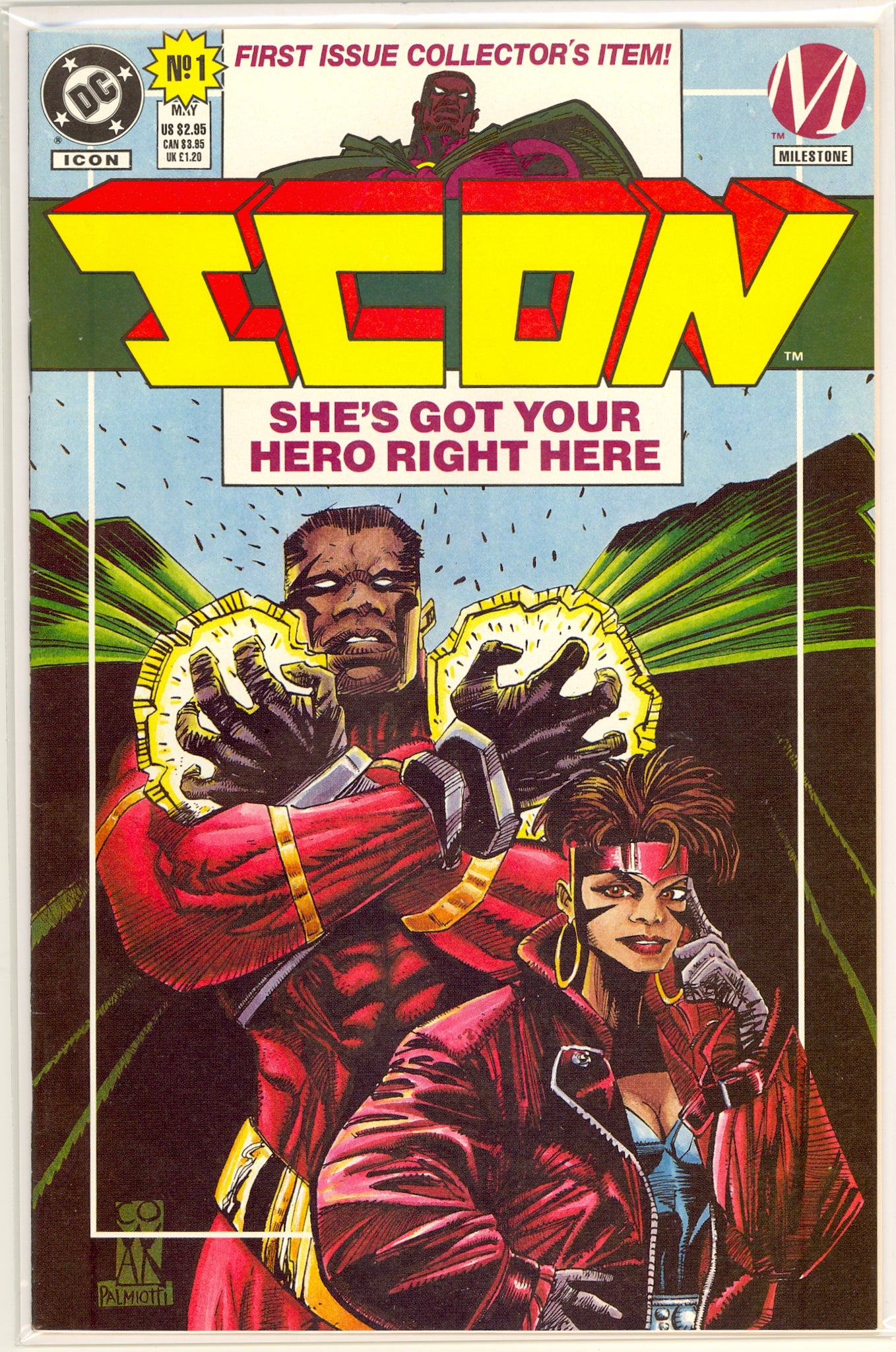 Icon #1 (1993) Collector's direct market edition (includes card + poster)