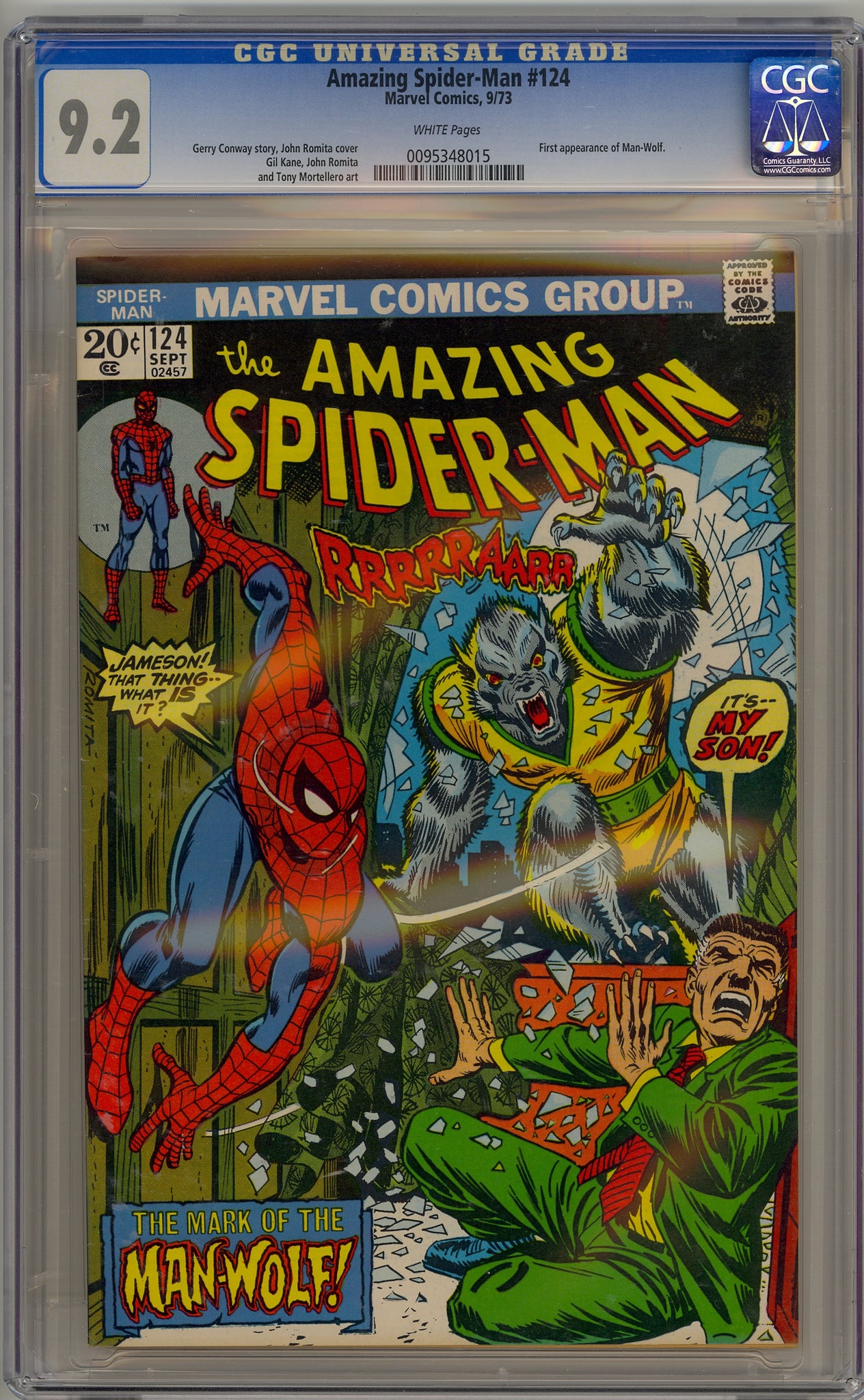 Amazing Spider-Man #124 (1973) Man-Wolf