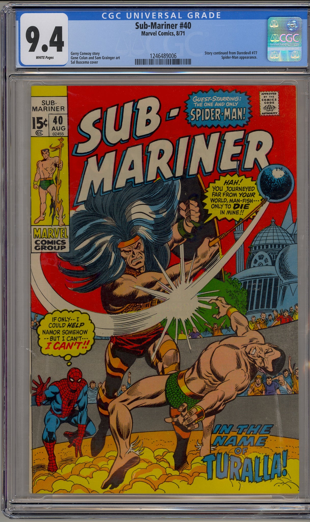Sub-Mariner #40 (1971) Spider-Man