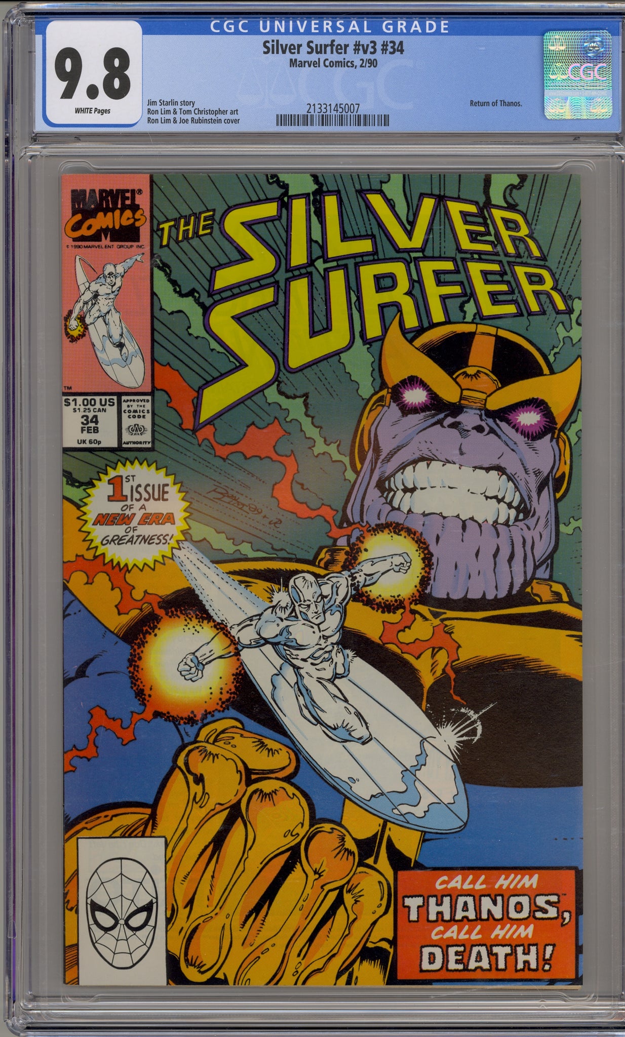 Silver Surfer, The #34 (1990)  Thanos