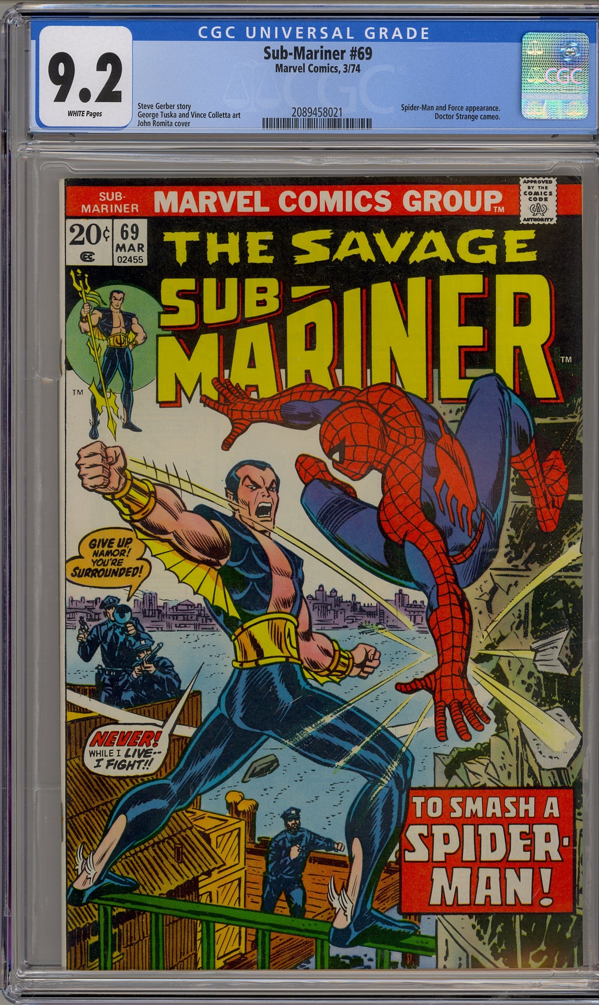 Sub-Mariner #69 (1974) Spider-Man