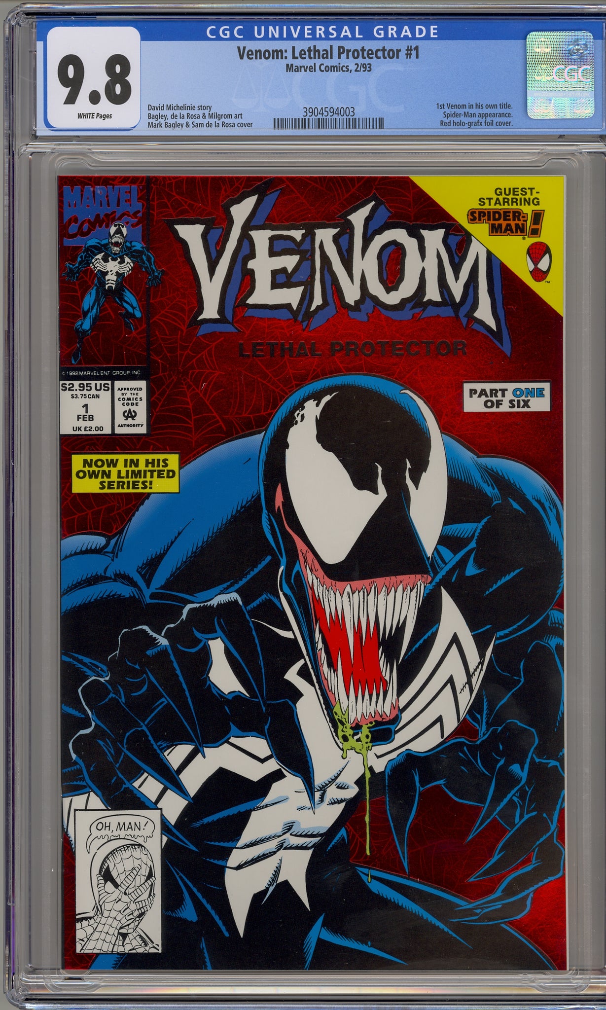Venom Lethal Protector #1 (1993) Spider-Man