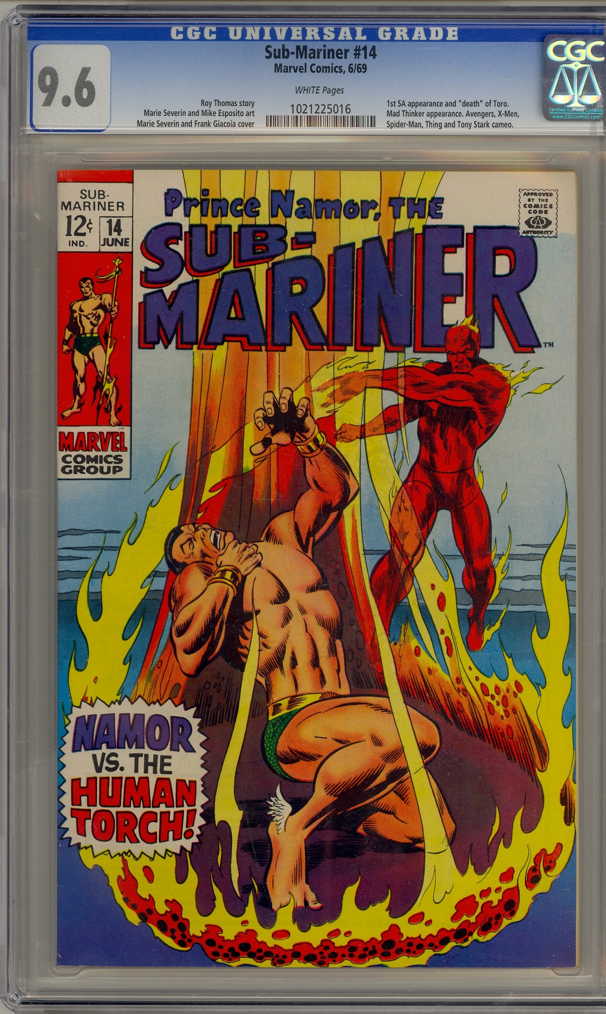 Sub-Mariner #14 (1969) Human Torch