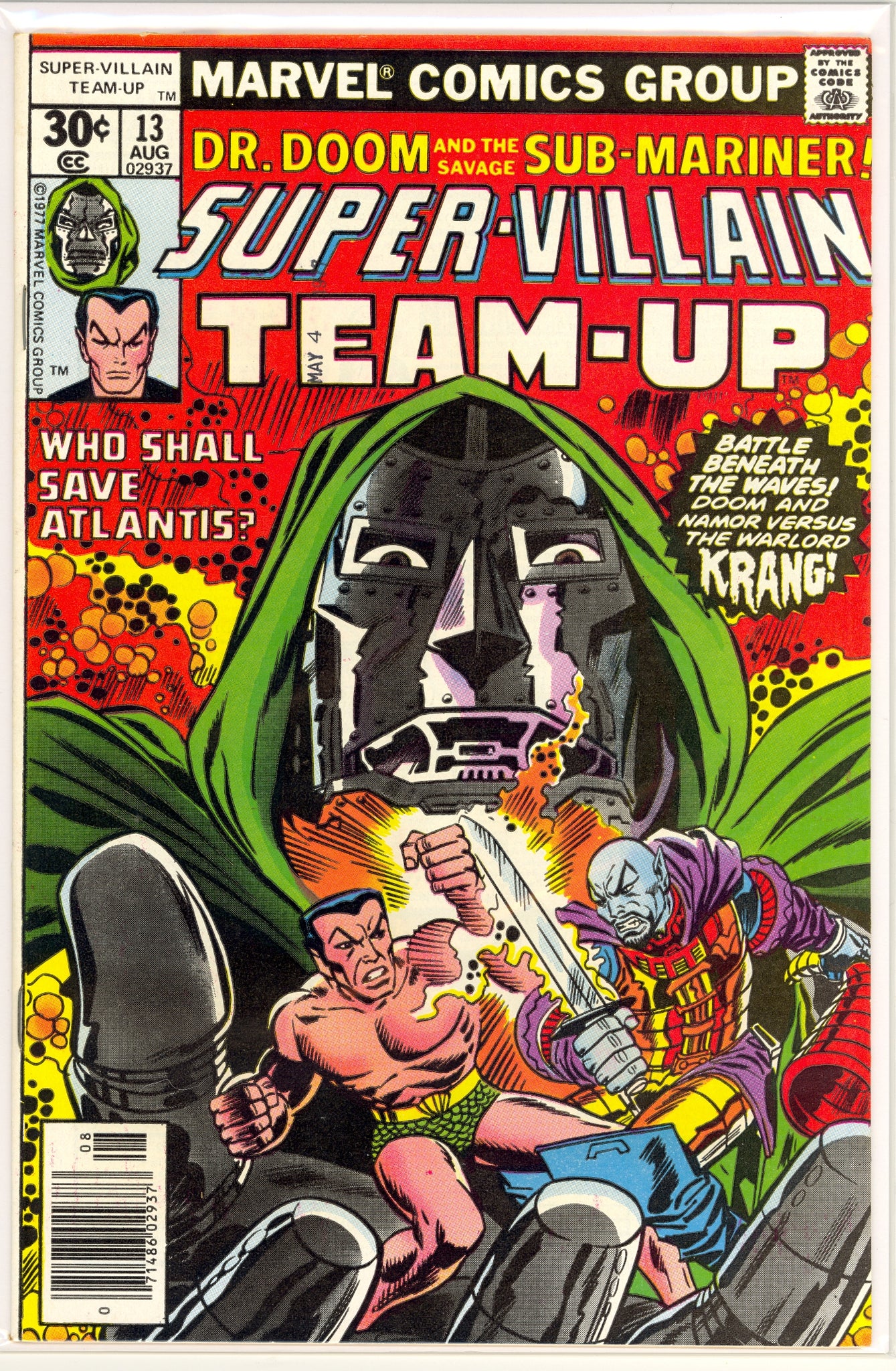 Super-Villain Team-up #13 (1977) Doctor Doom, Sub-Mariner, Krang