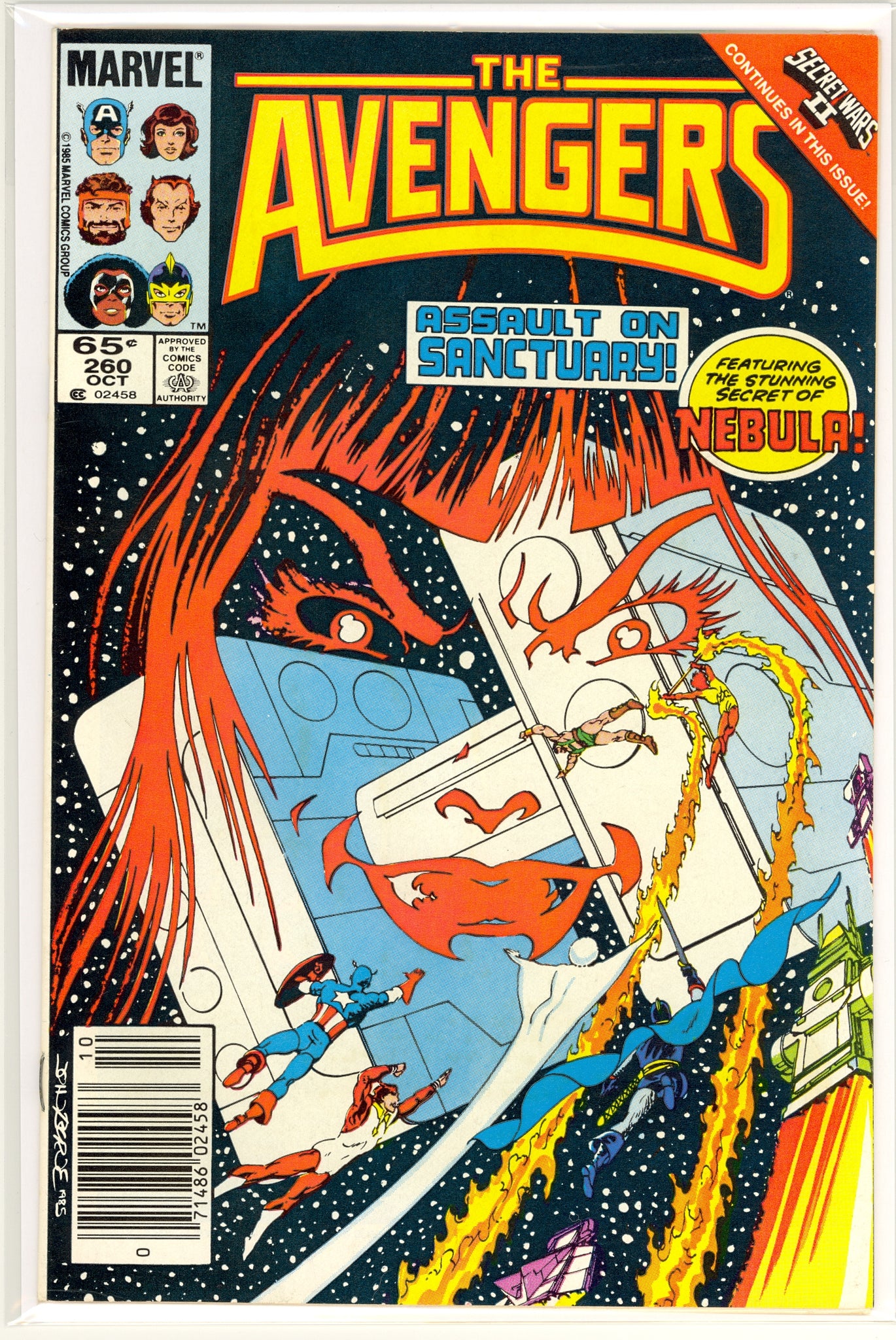Avengers #260 (1985) newsstand edition - Nebula