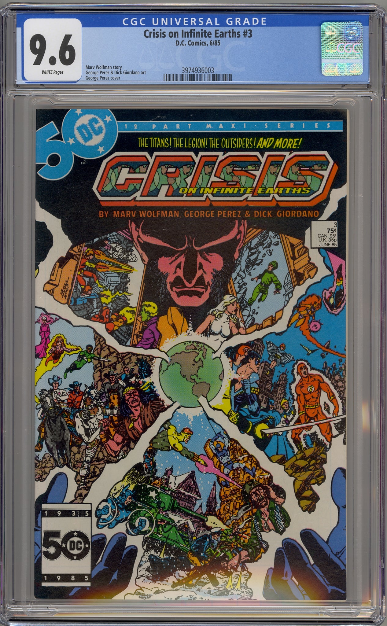 Crisis on Infinite Earths #3 (1985) Anti-Monitor