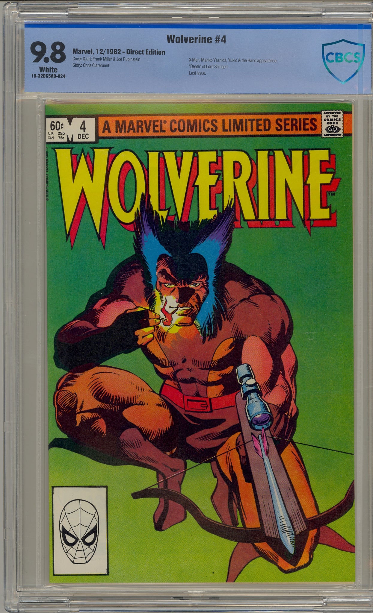 Wolverine Limited Series #4 (1982)