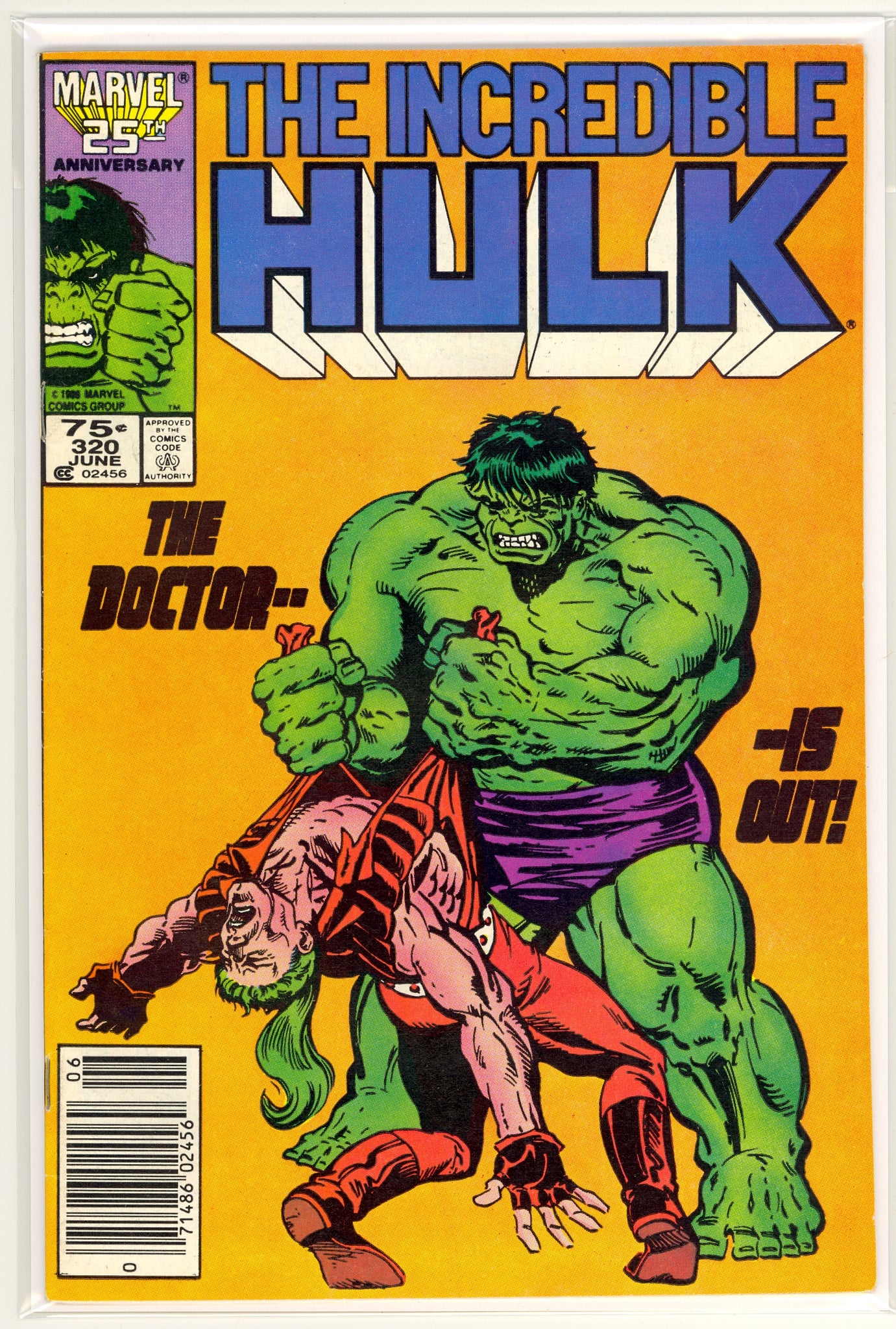 Incredible Hulk #320 (1986) newsstand edition - Avengers, Doc Samson