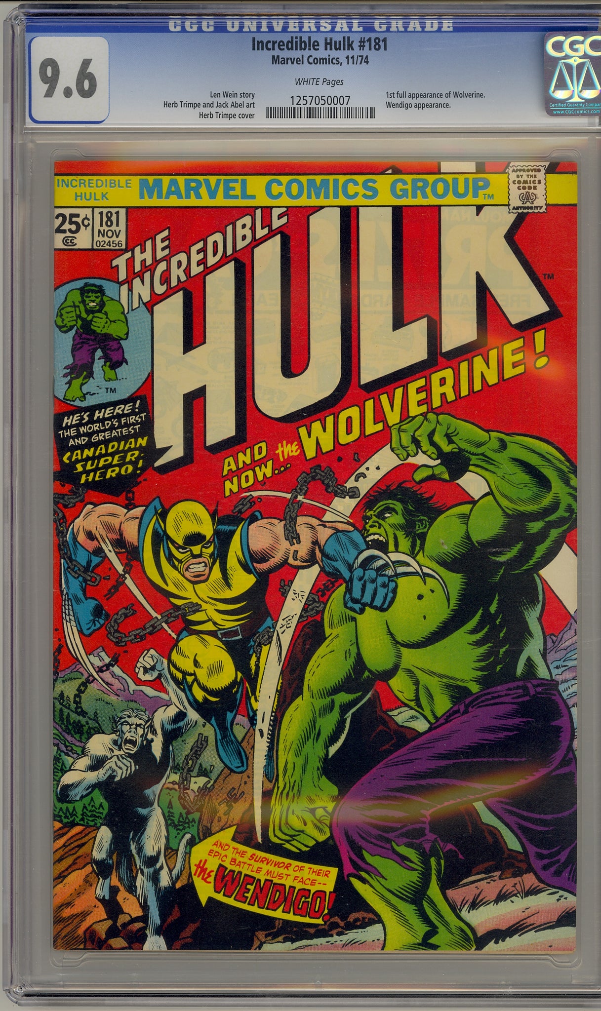 Incredible Hulk #181 (1974) Wolverine