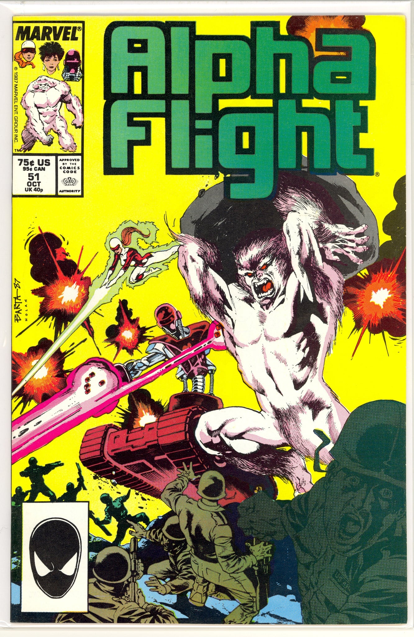 Alpha Flight #51 (1987) Jim Lee