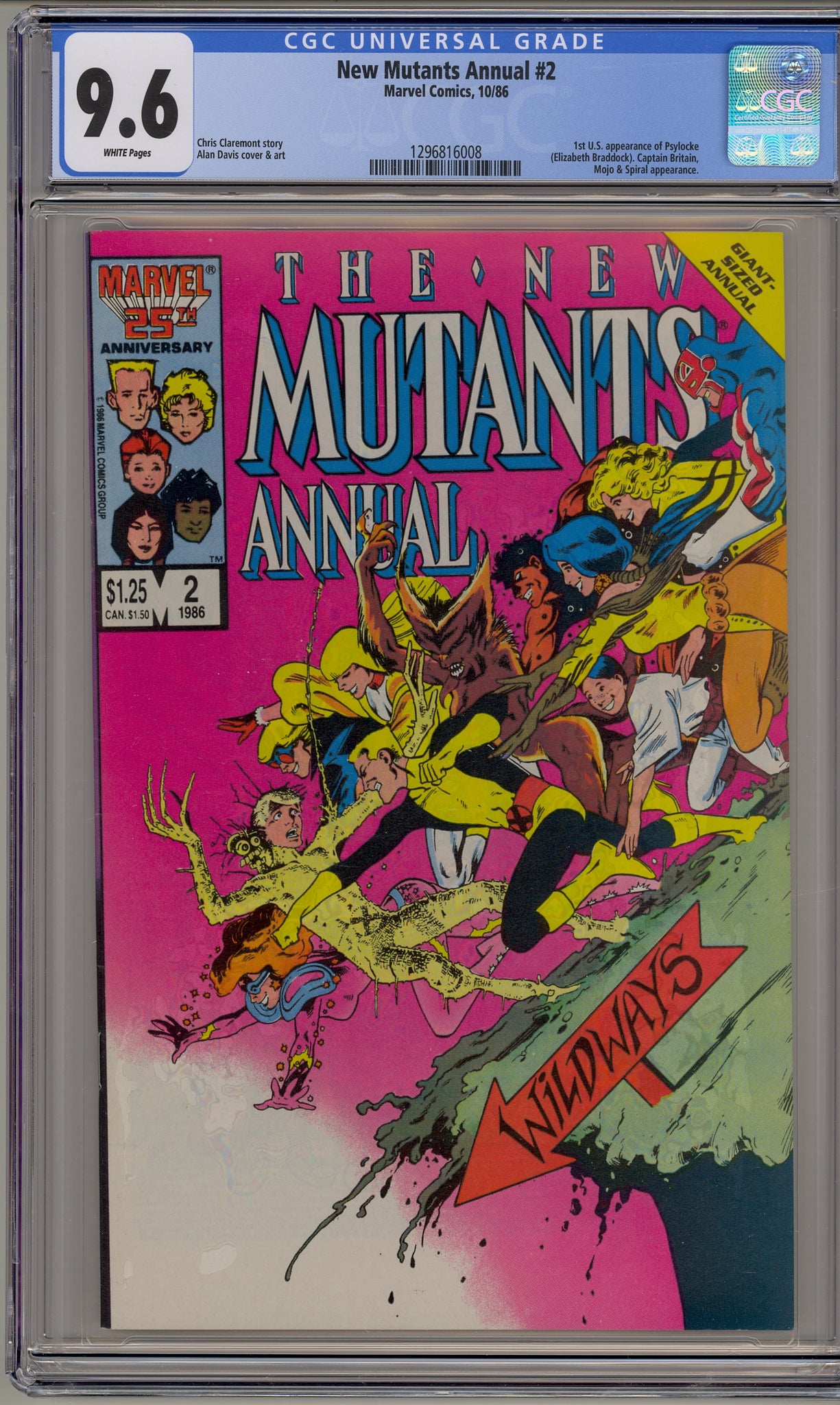 New Mutants Annual #2 (1986) Psylocke