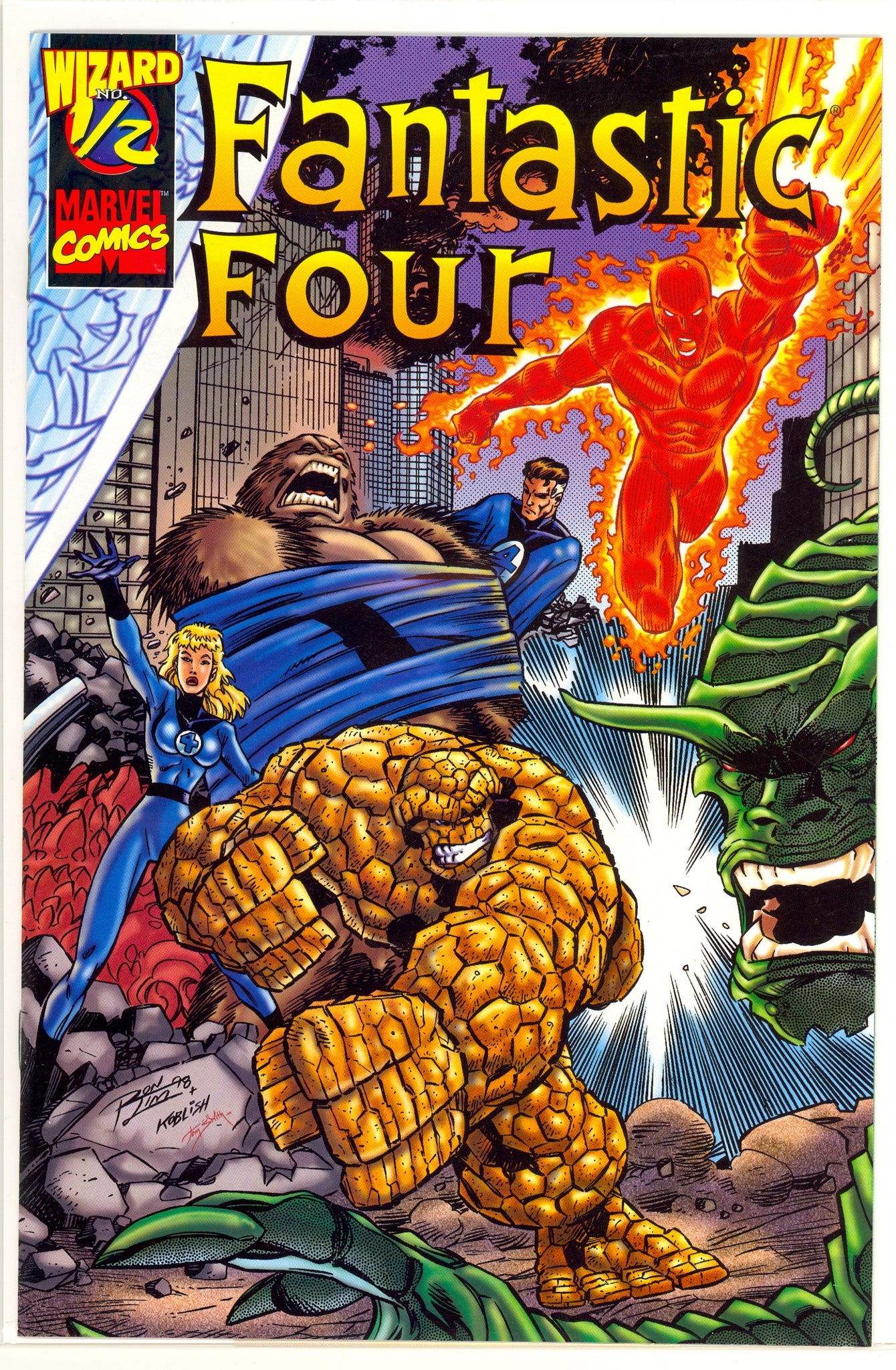 Fantastic Four 1/2 (1998) Wizard mail-away