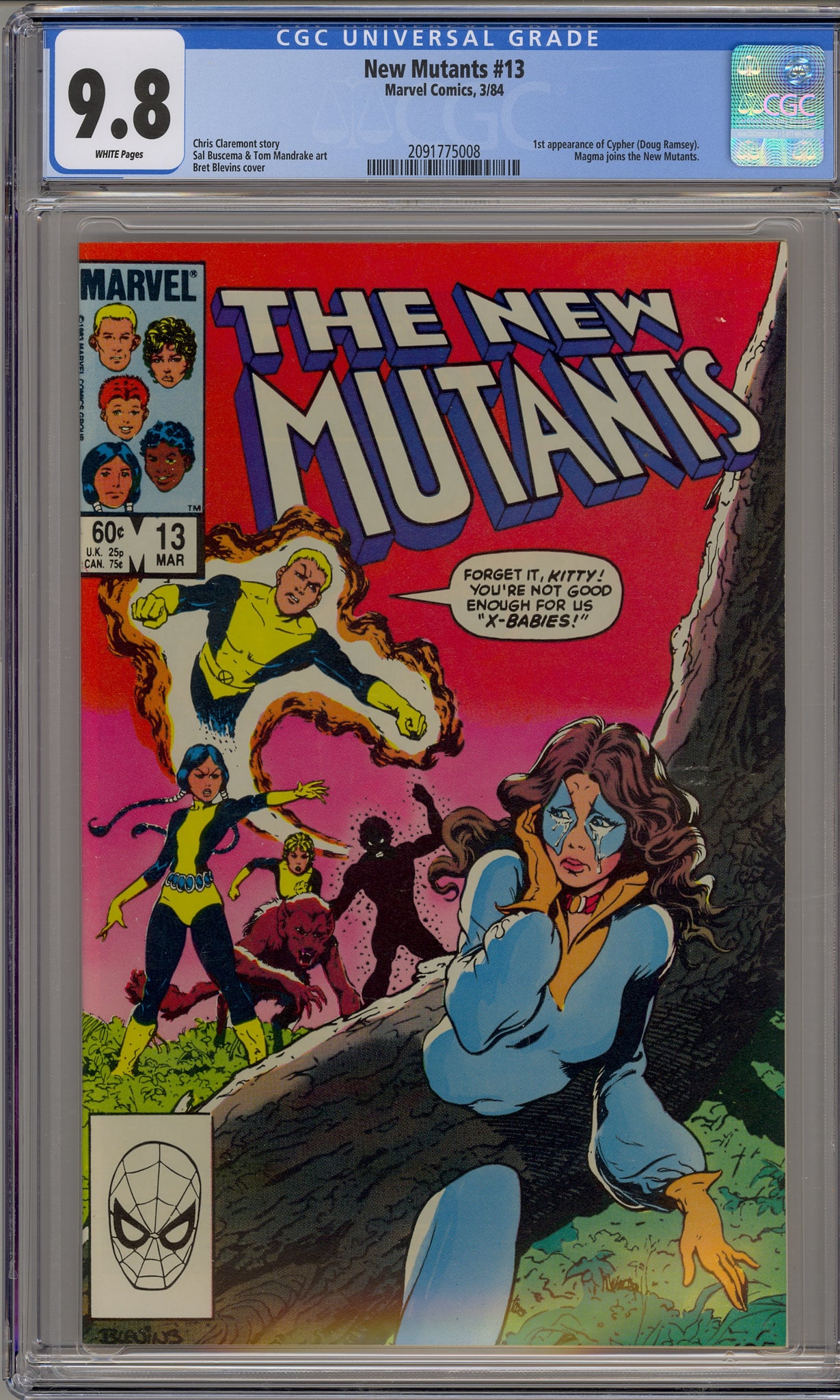 New Mutants #13 (1984) Cypher, Magma