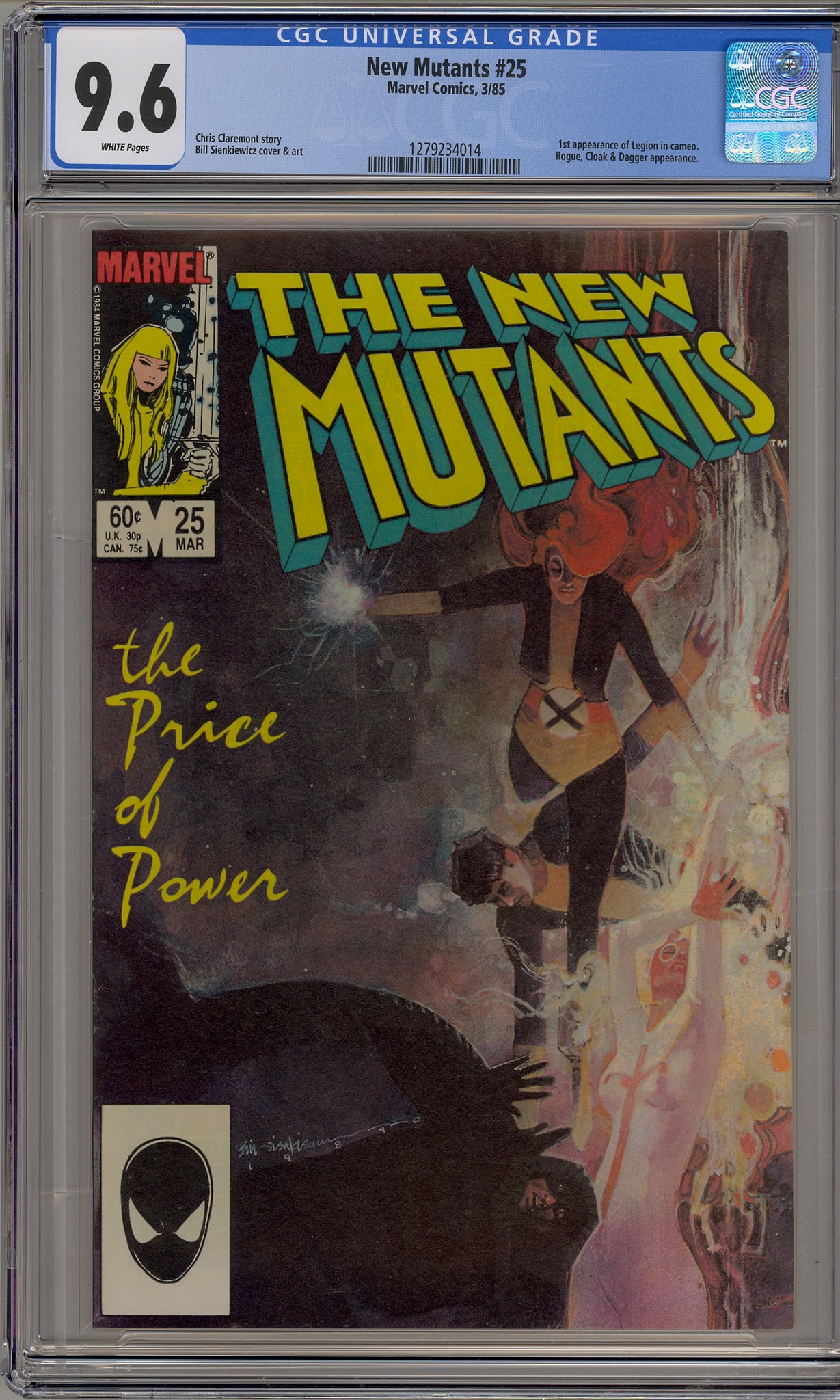 New Mutants #25 (1985) Legion, Cloak & Dagger