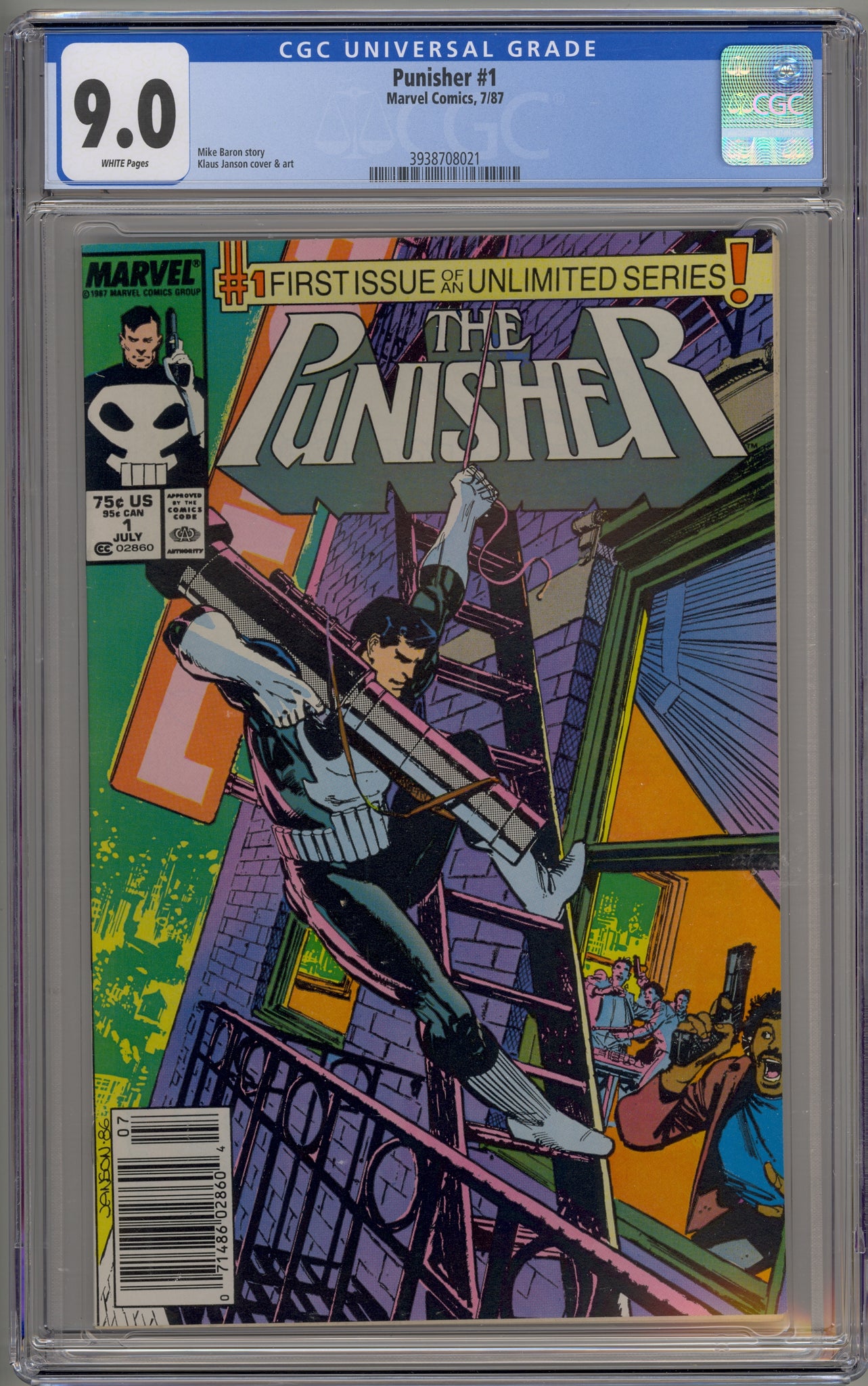 Punisher, The #1 (1987) newsstand edition