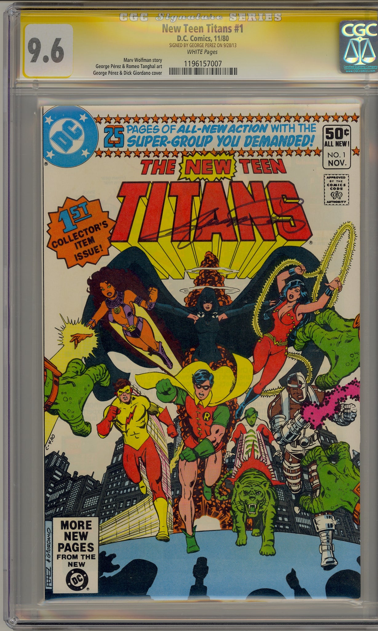 New Teen Titans #1 (1980) CGC Signature Series
