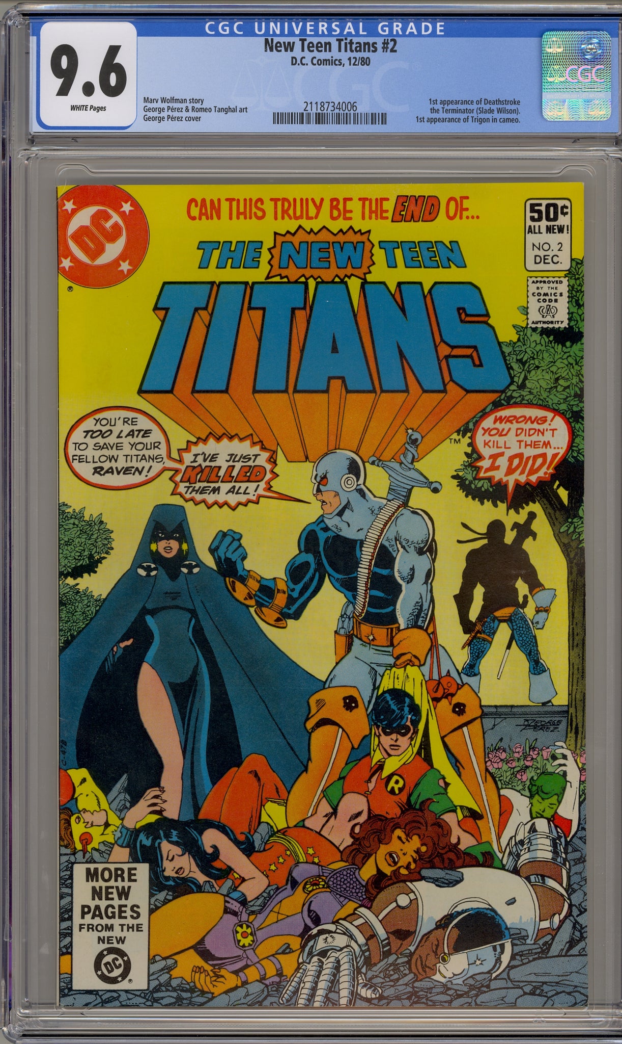 New Teen Titans #2 (1980) Deathstroke