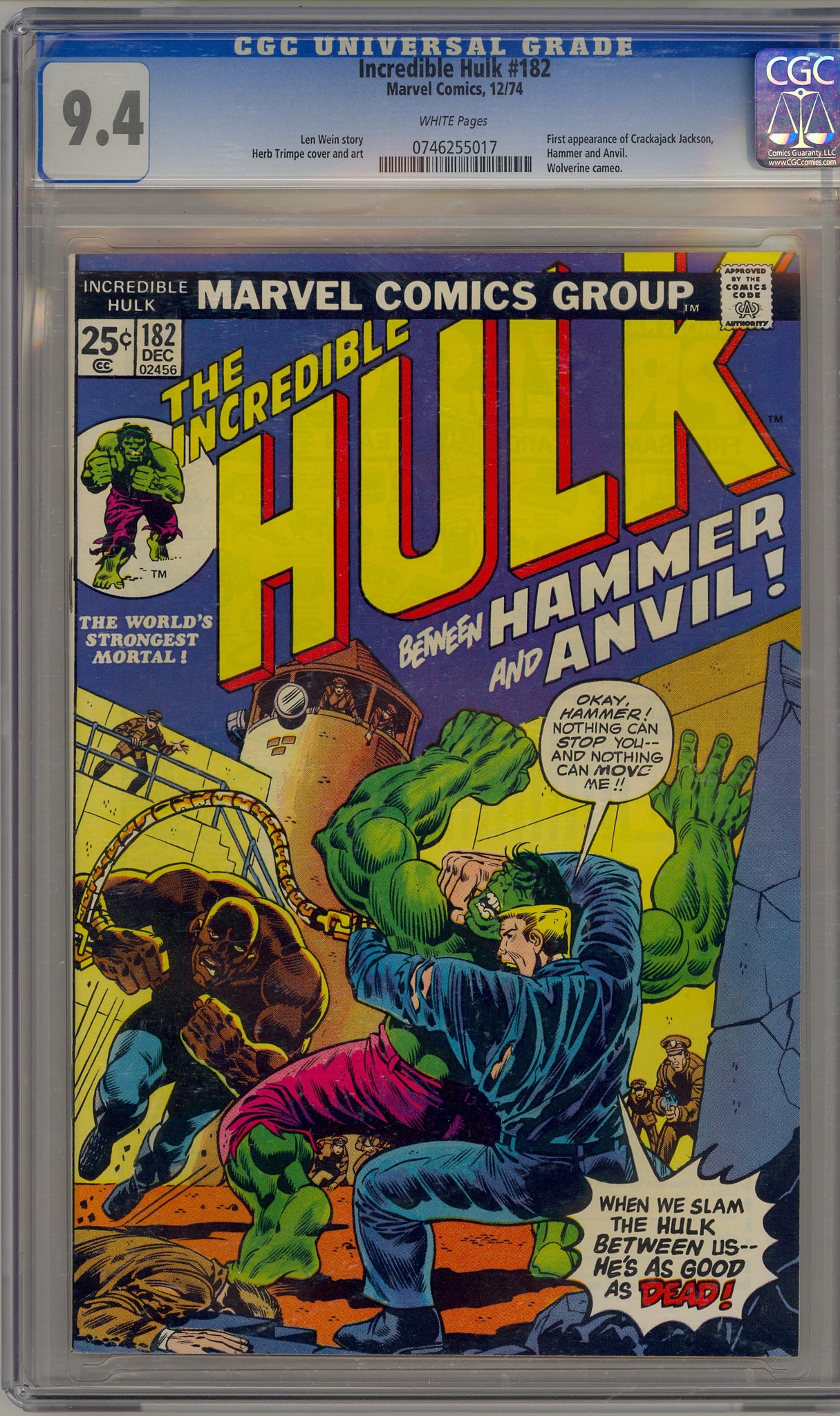 Incredible Hulk #182 (1974) Wolverine