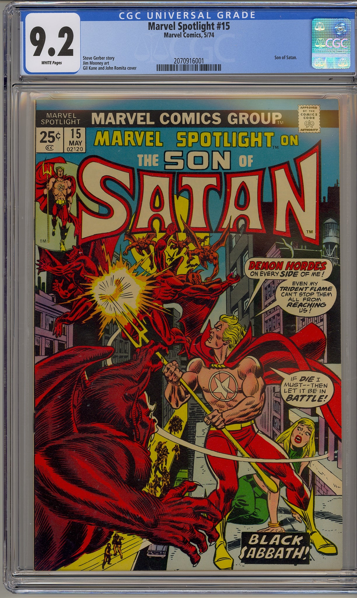 Marvel Spotlight #15 (1974) Son of Satan