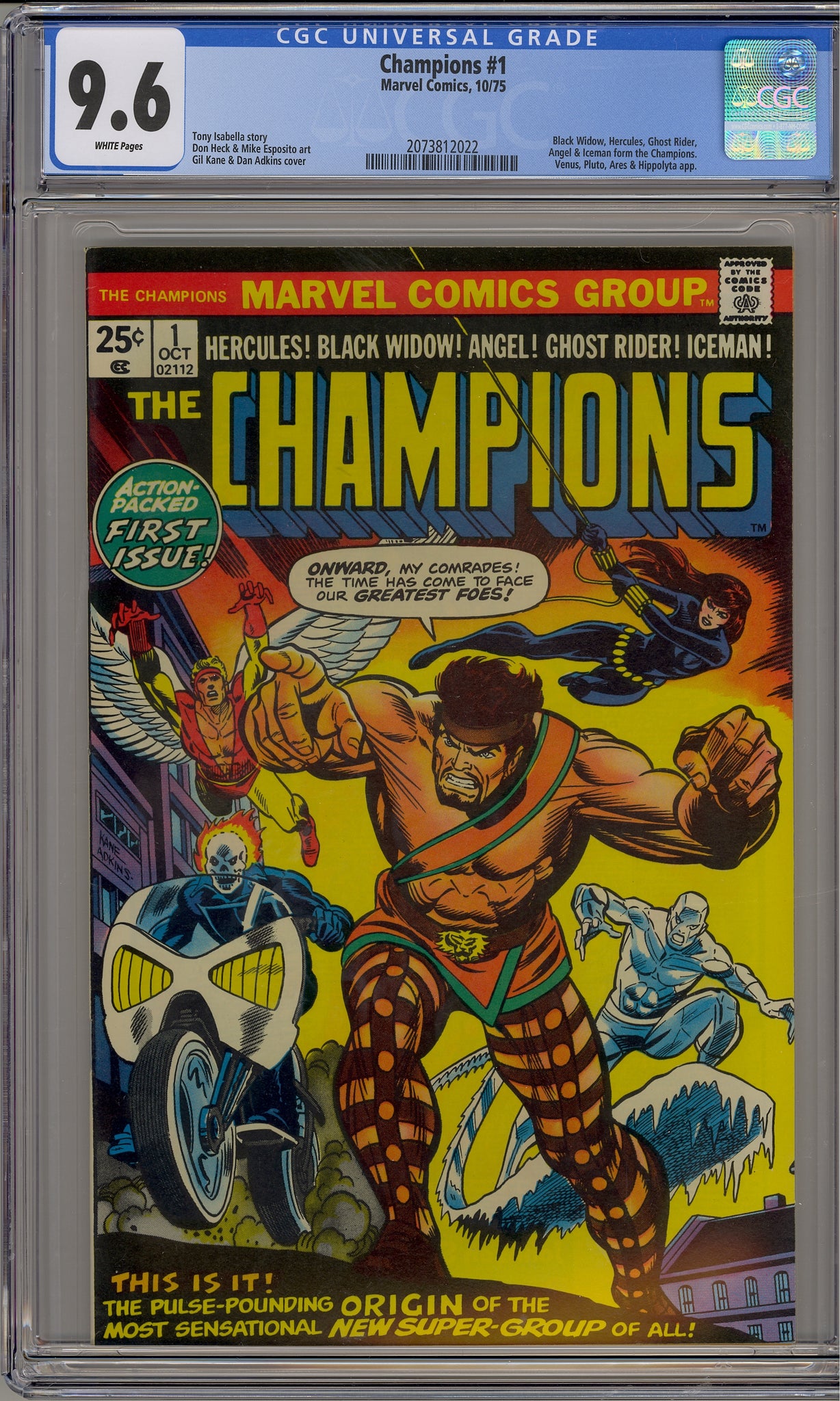Champions, The #1 (1975) Ghost Rider, Angel, Iceman, Hercules, Black Widow
