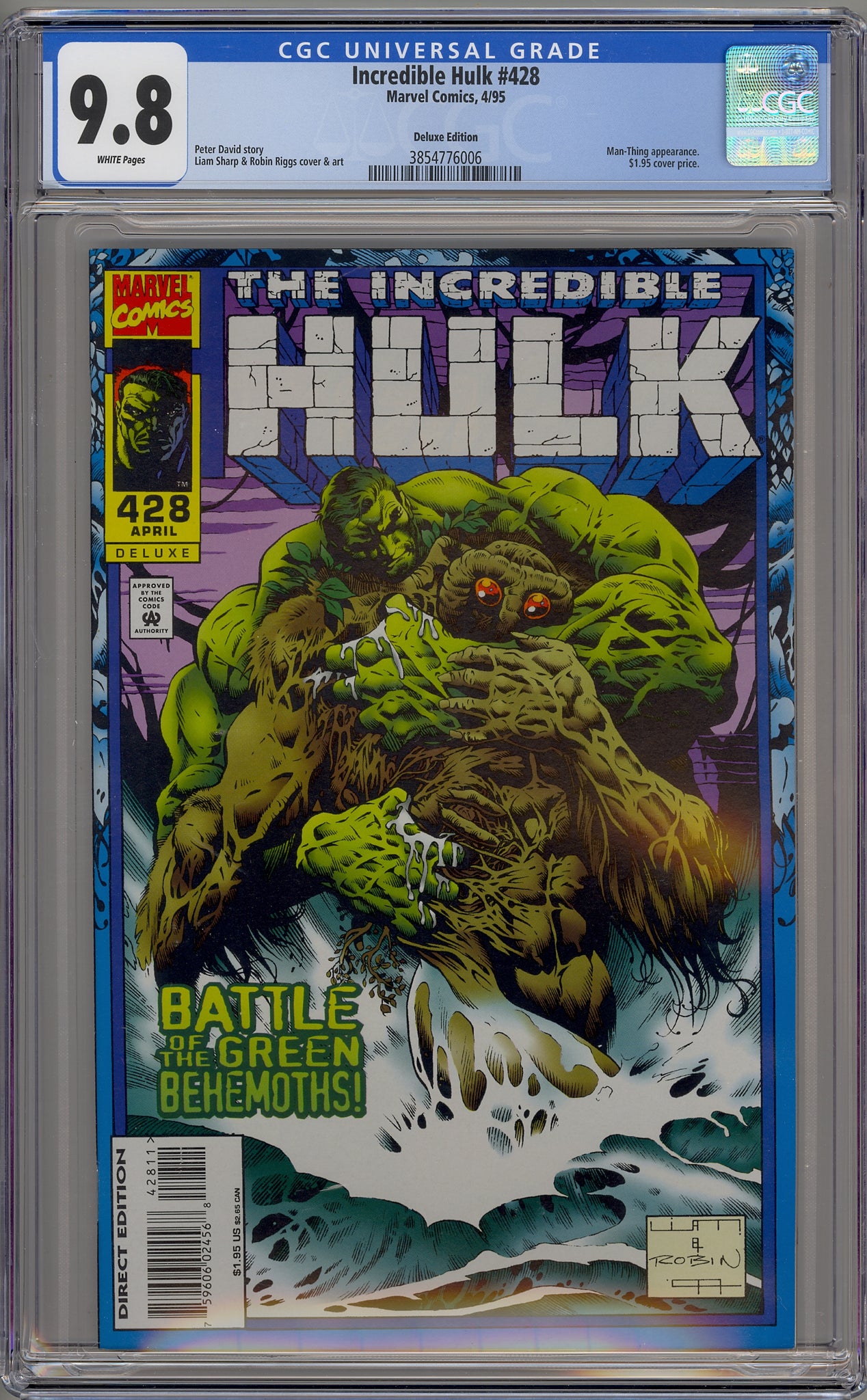 Incredible Hulk #428 (1995) Man-Thing, Deluxe Edition