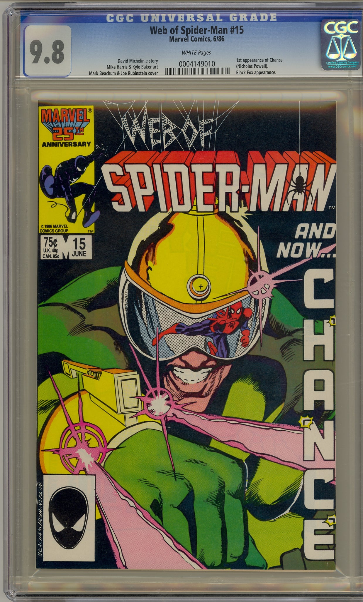 Web of Spider-Man #15 (1986) Chance