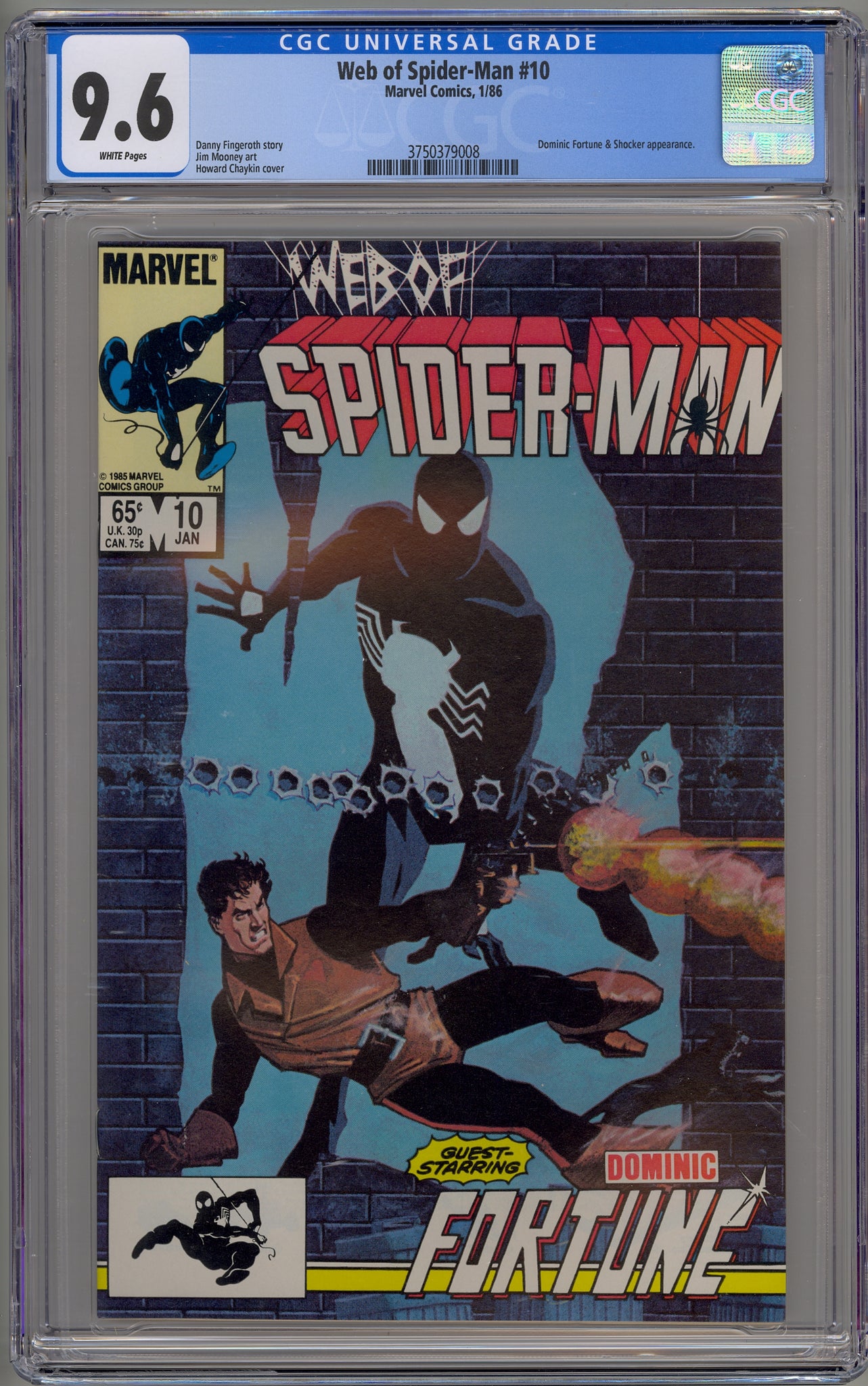 Web of Spider-Man #10 (1986) Dominic Fortune, Shocker