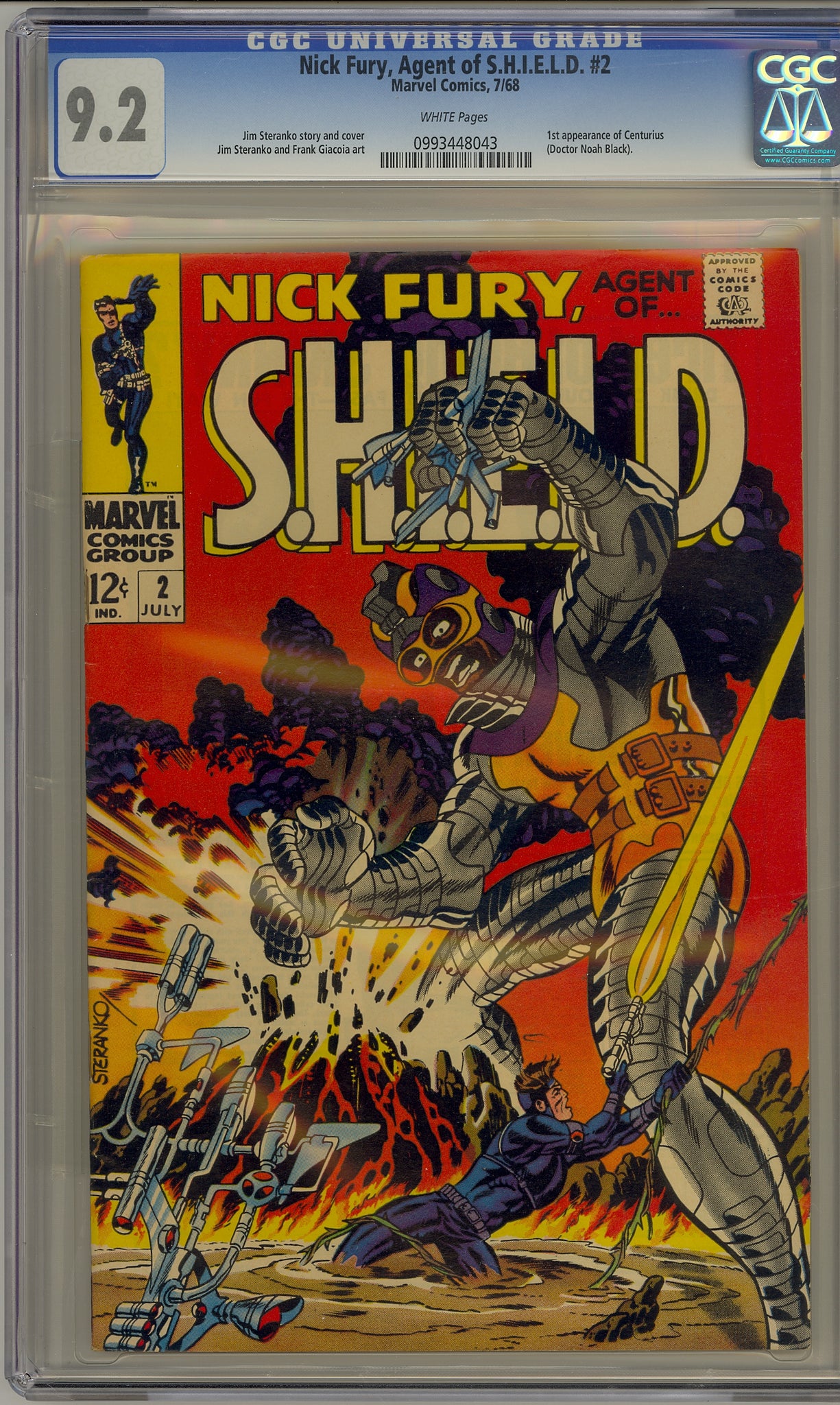 Nick Fury Agent of SHIELD #2 (1968) Centurius