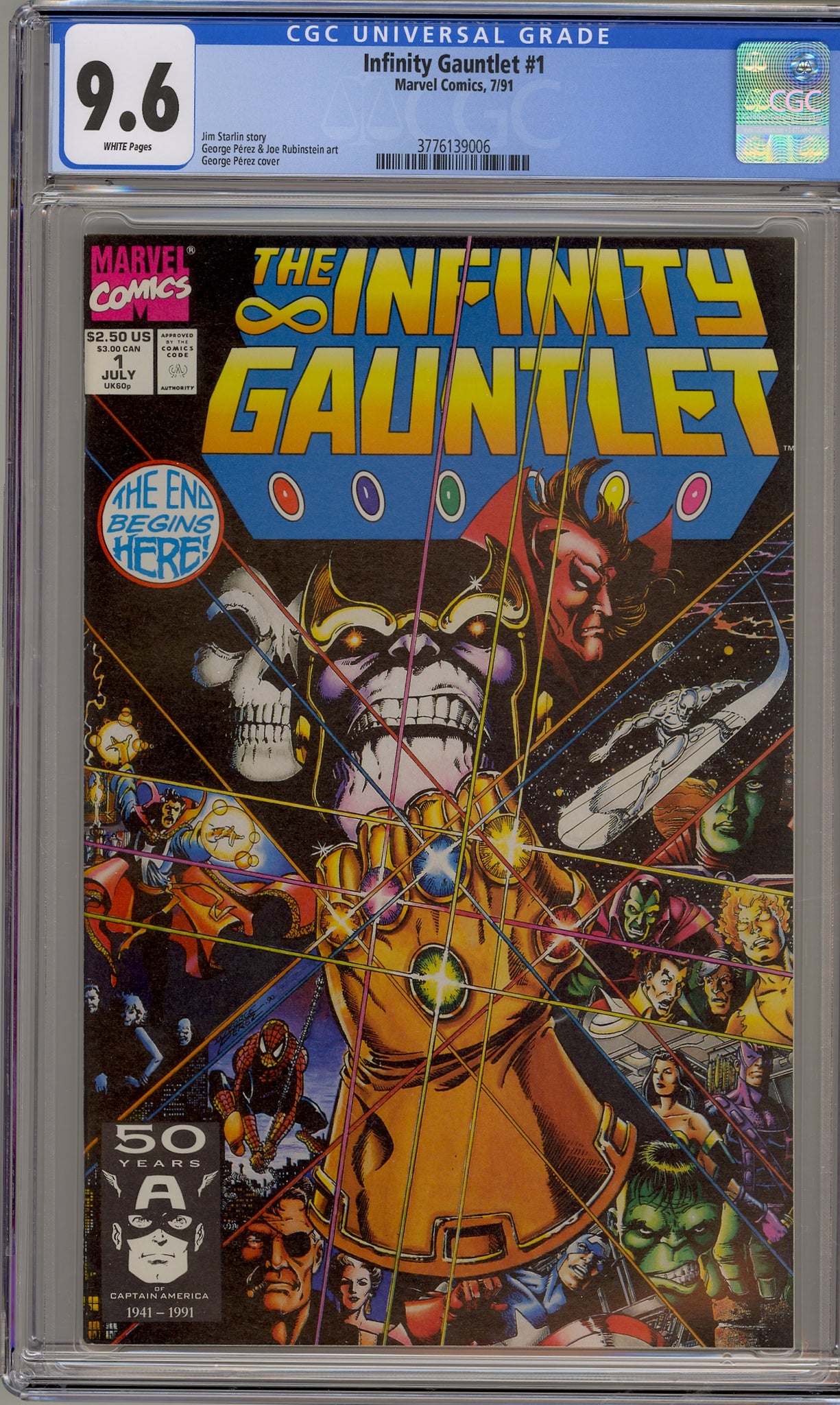 Infinity Gauntlet #1 (1991) Thanos
