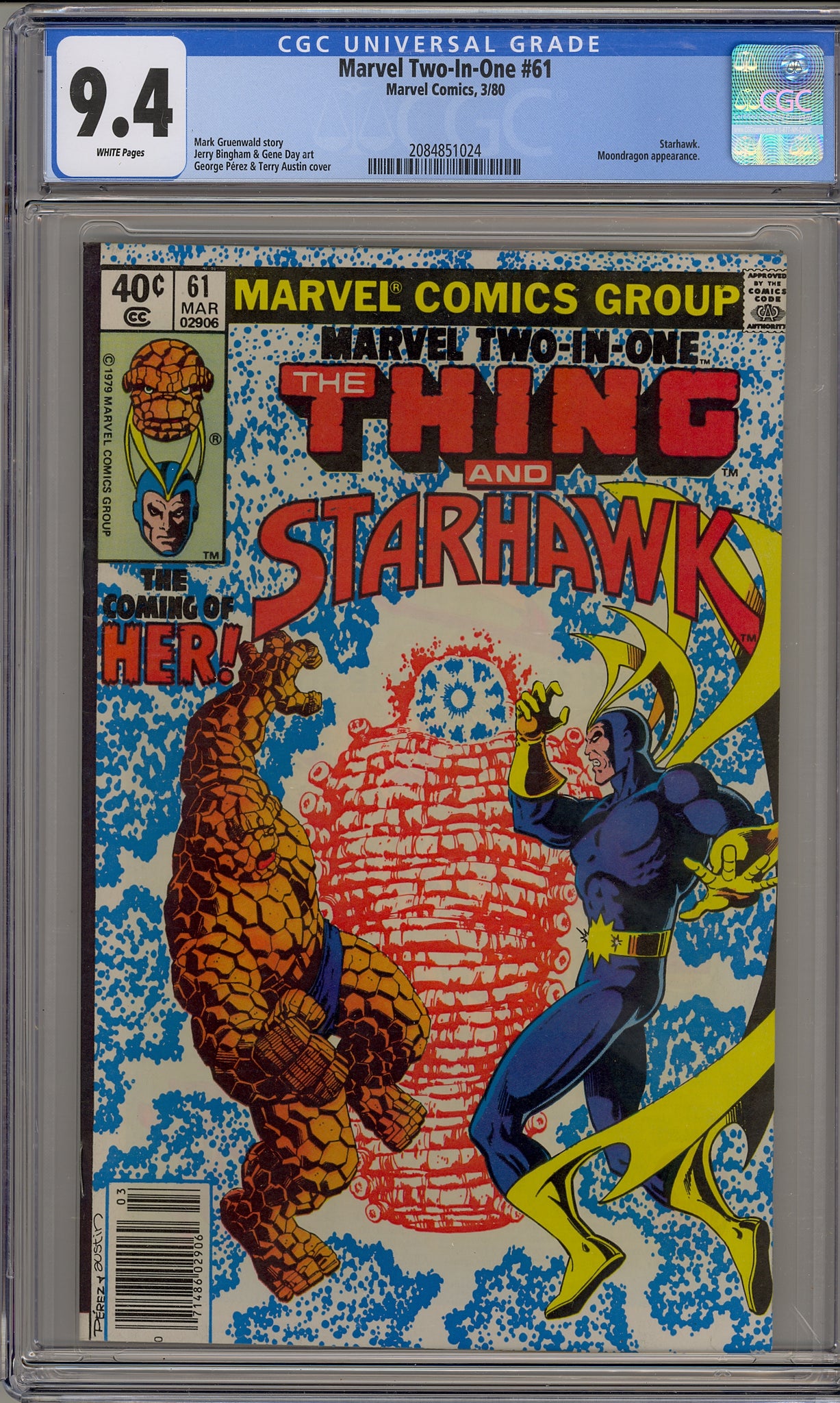 Marvel Two-In-One #61 (1980) newsstand edition HER