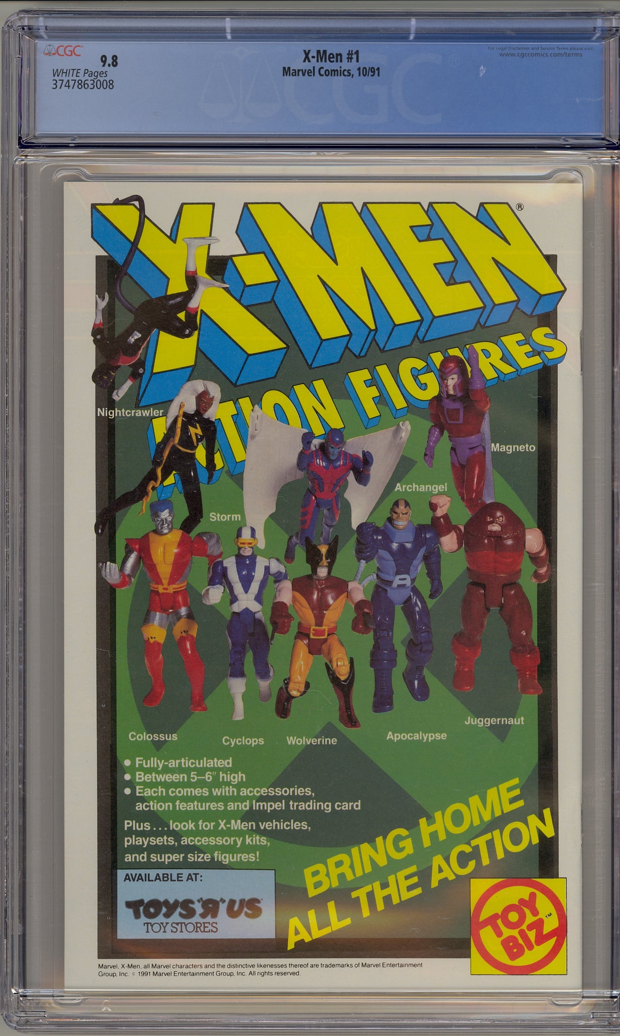X-Men #1 (1991) Cyclops/Wolverine cover (Omega Red!)