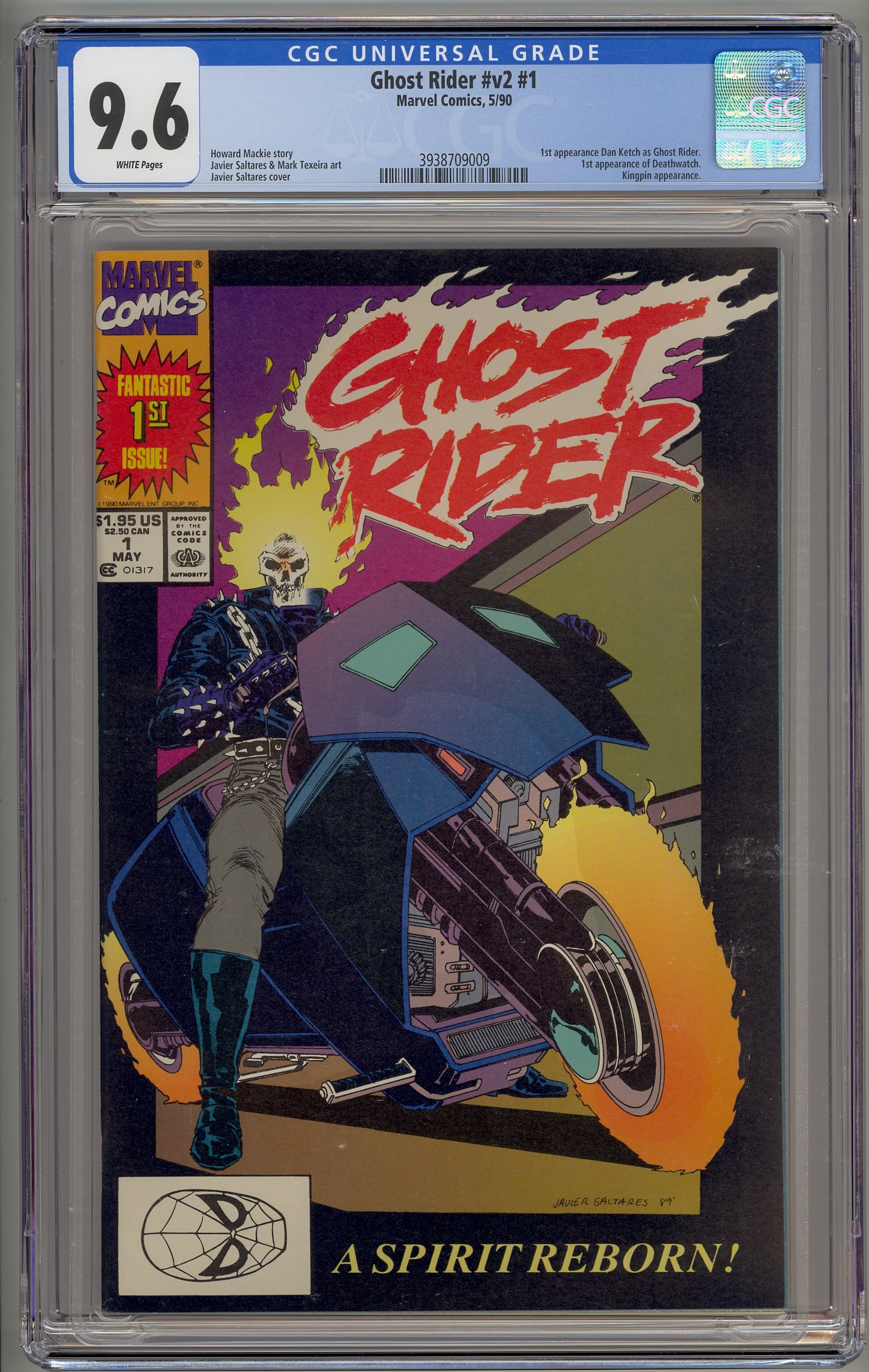 Ghost Rider deals #1 CGC 9.6 1990 1st app. Danny Ketch Ghost Rider