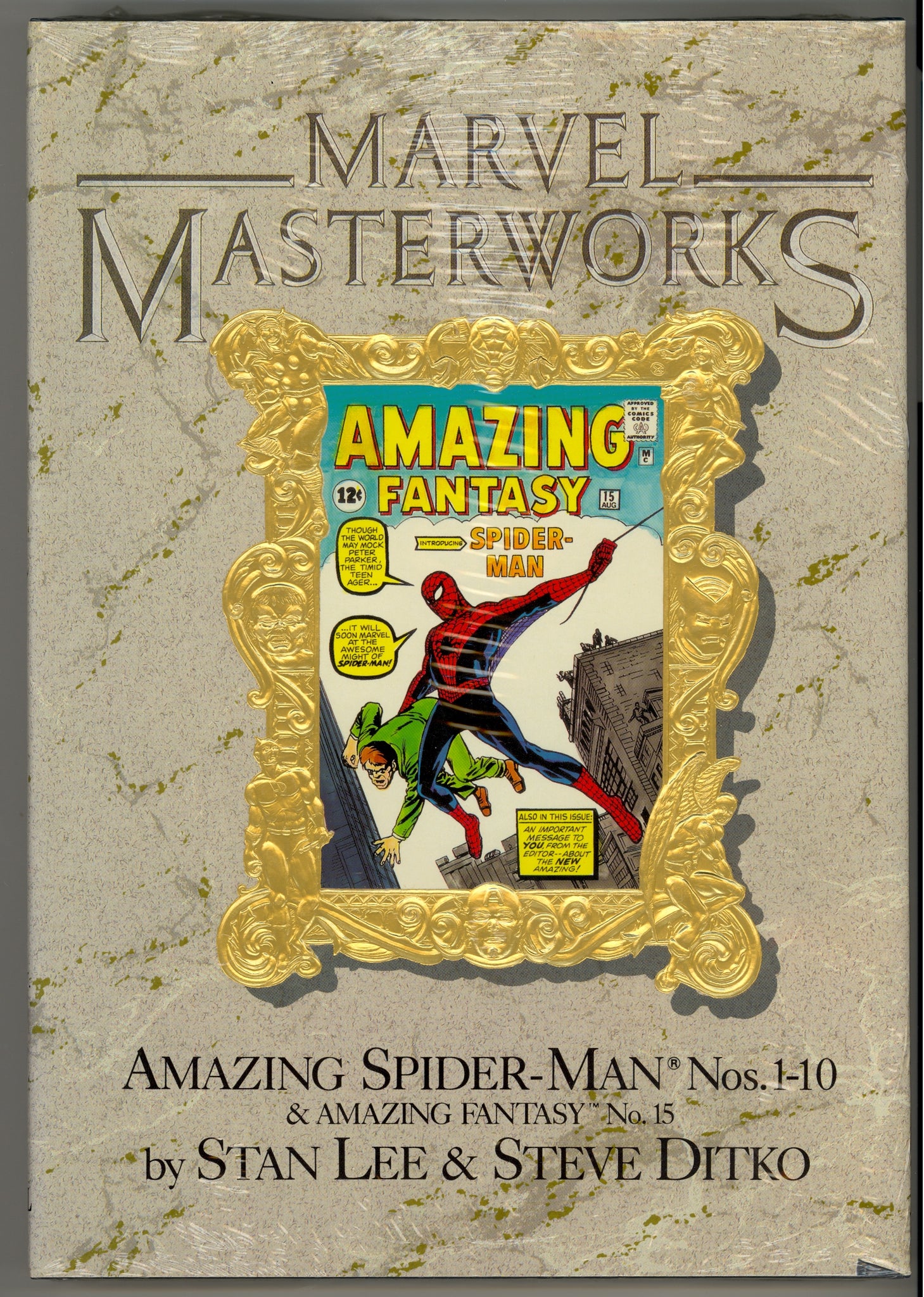 Marvel Masterworks volume 1 Amazing Fantasy 15, Amazing Spider-Man issues 1-10 - 1st printing