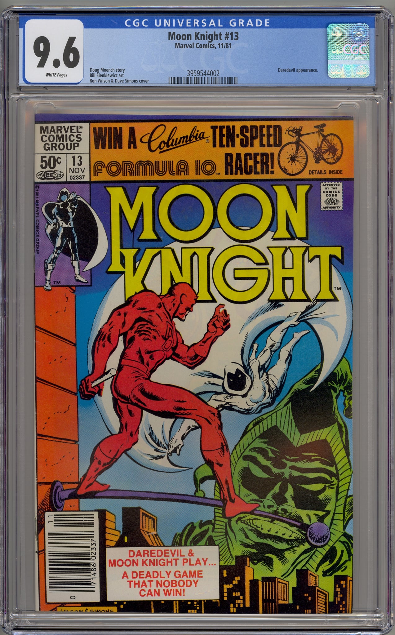 Moon Knight #13 (1981) newsstand edition - Daredevil