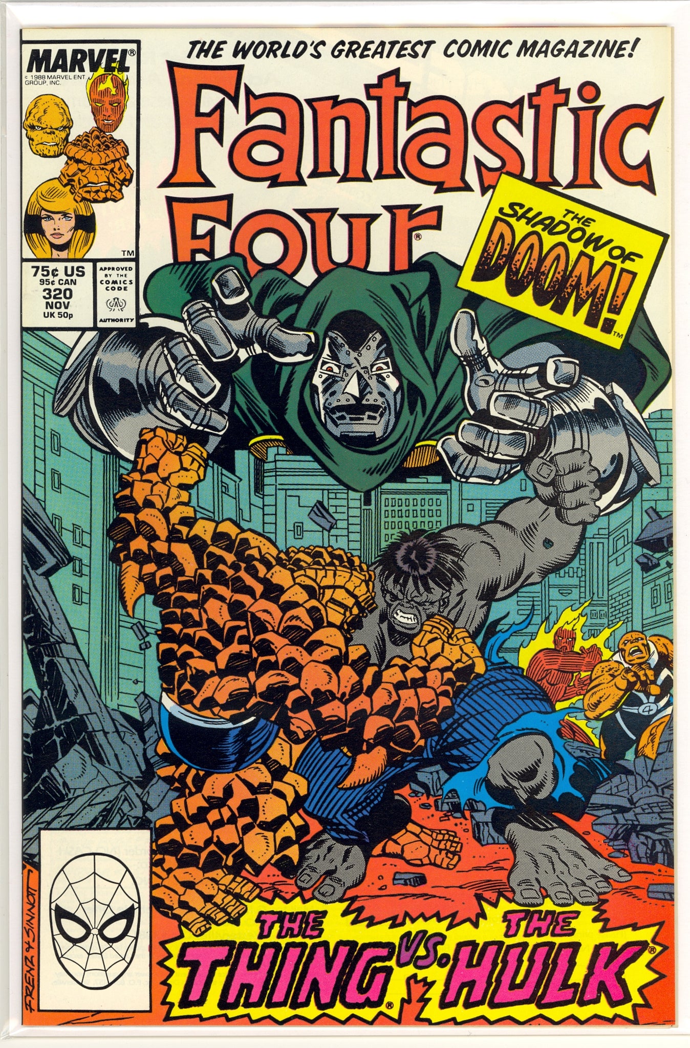 Fantastic Four #320 (1988) Gray Hulk, Doctor Doom