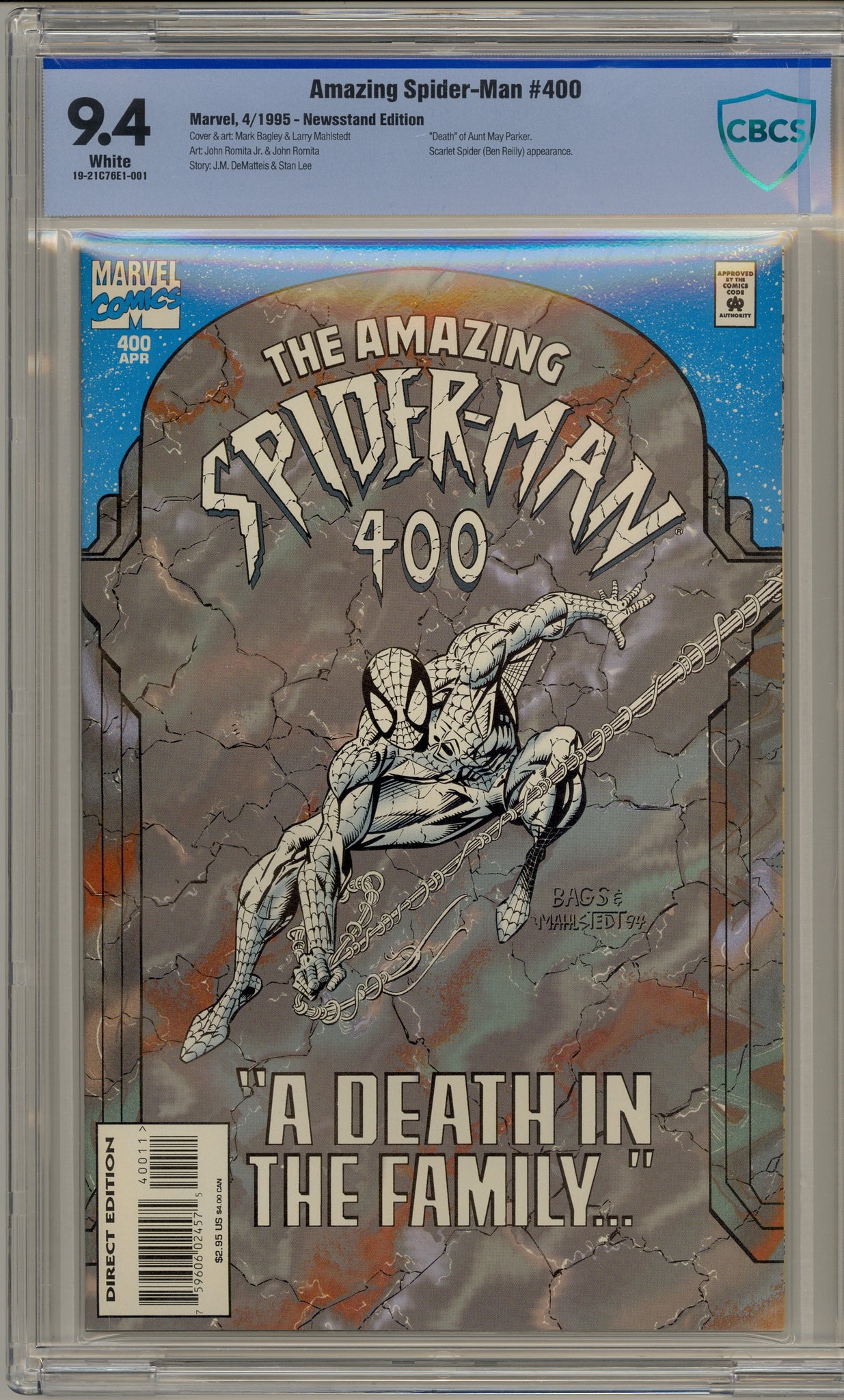 Amazing Spider-Man #400 (1995) variant cover - death of Aunt May