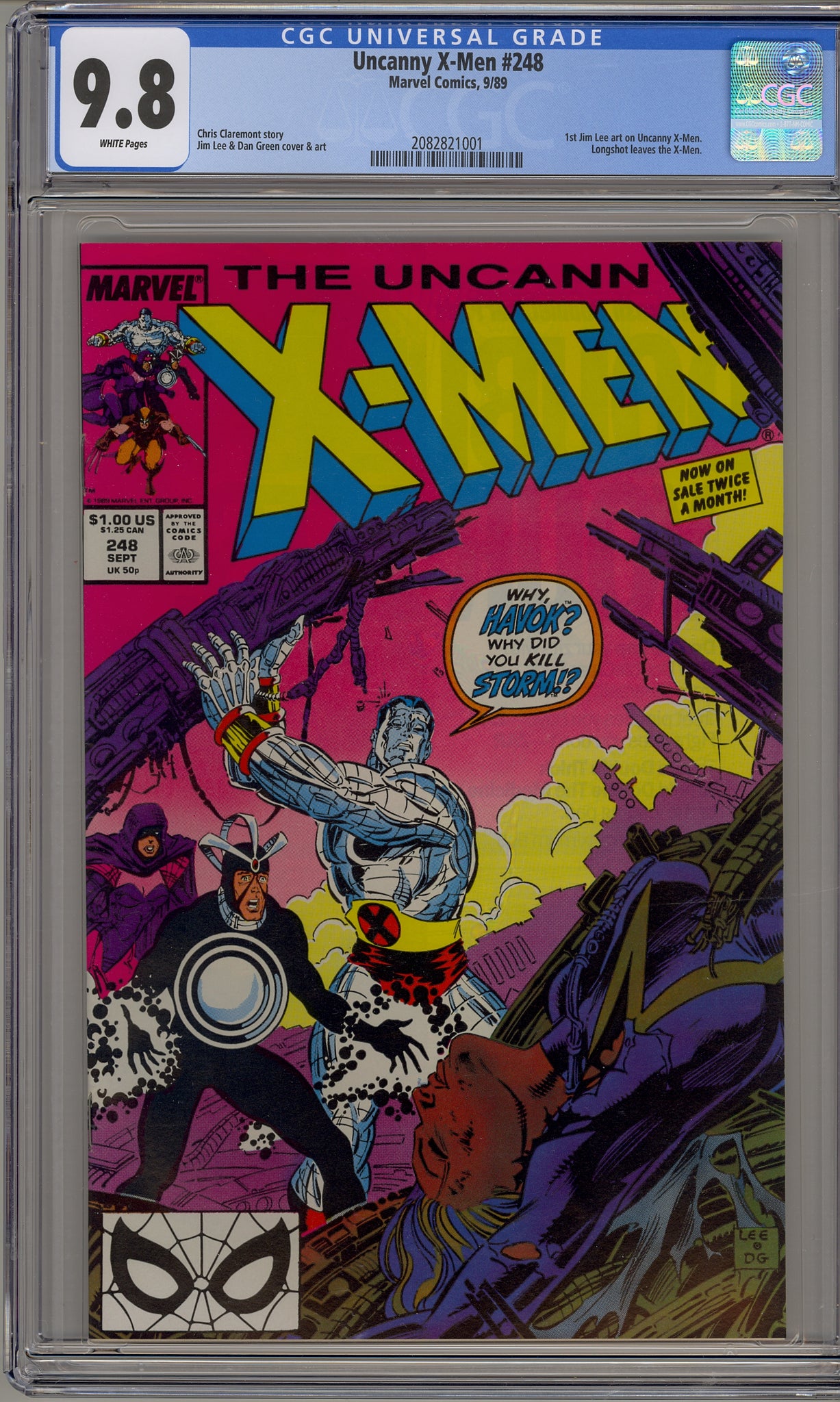 Uncanny X-Men #248 (1989) Jim Lee