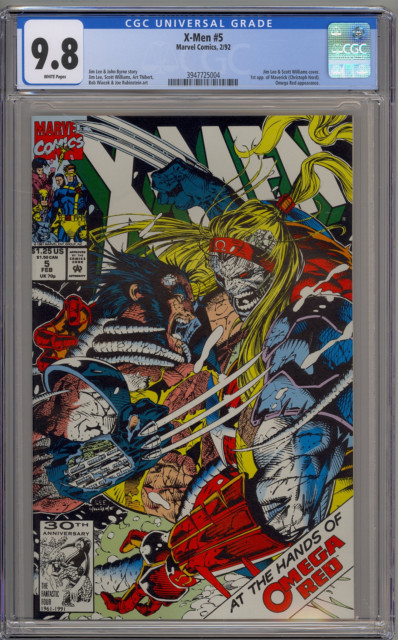 X-Men #5 (1992) Omega Red, Maverick