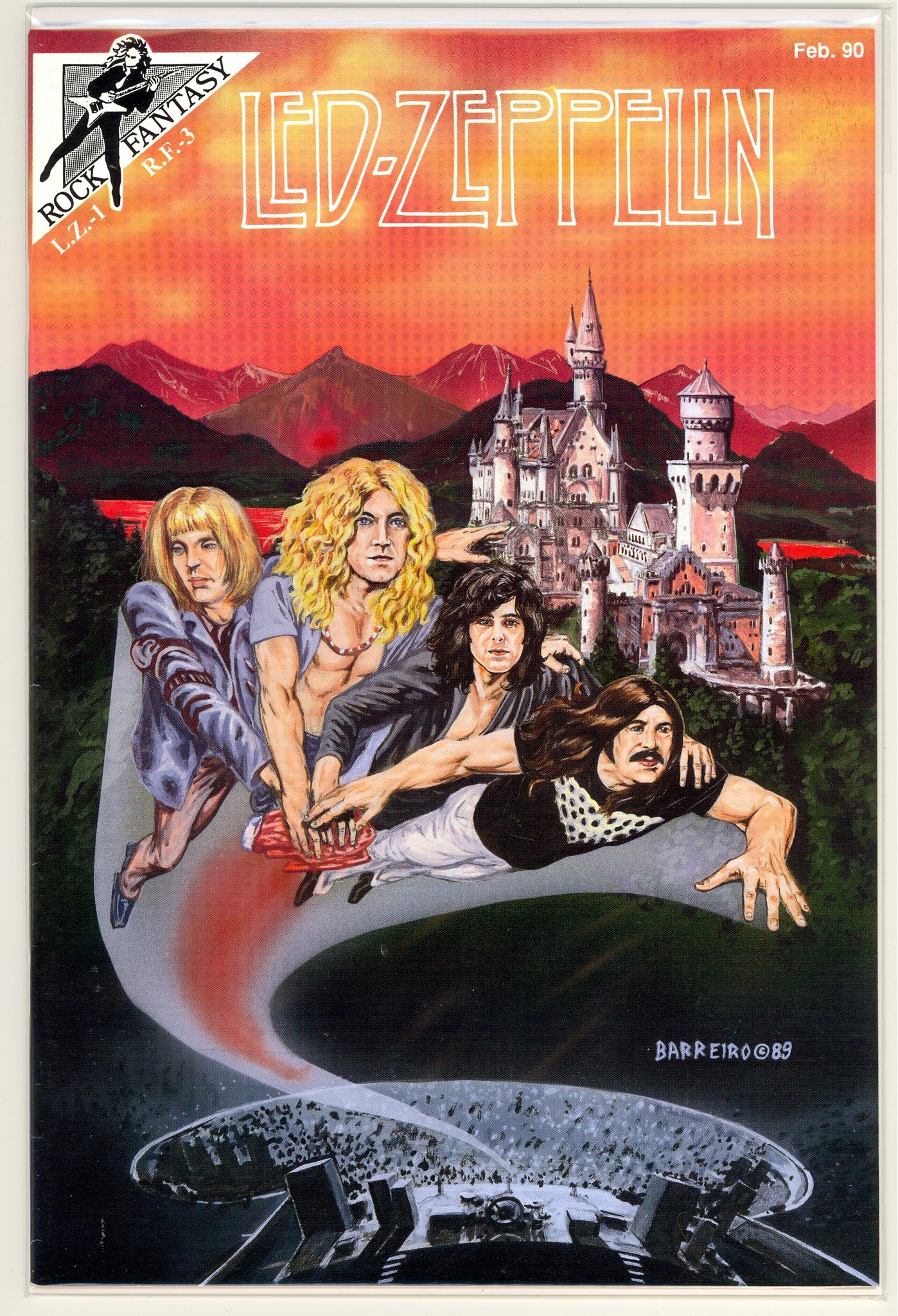 Led Zeppelin Relics Rock Fantasy #3 (1990) Led Zeppelin – Jackal Relic Comics