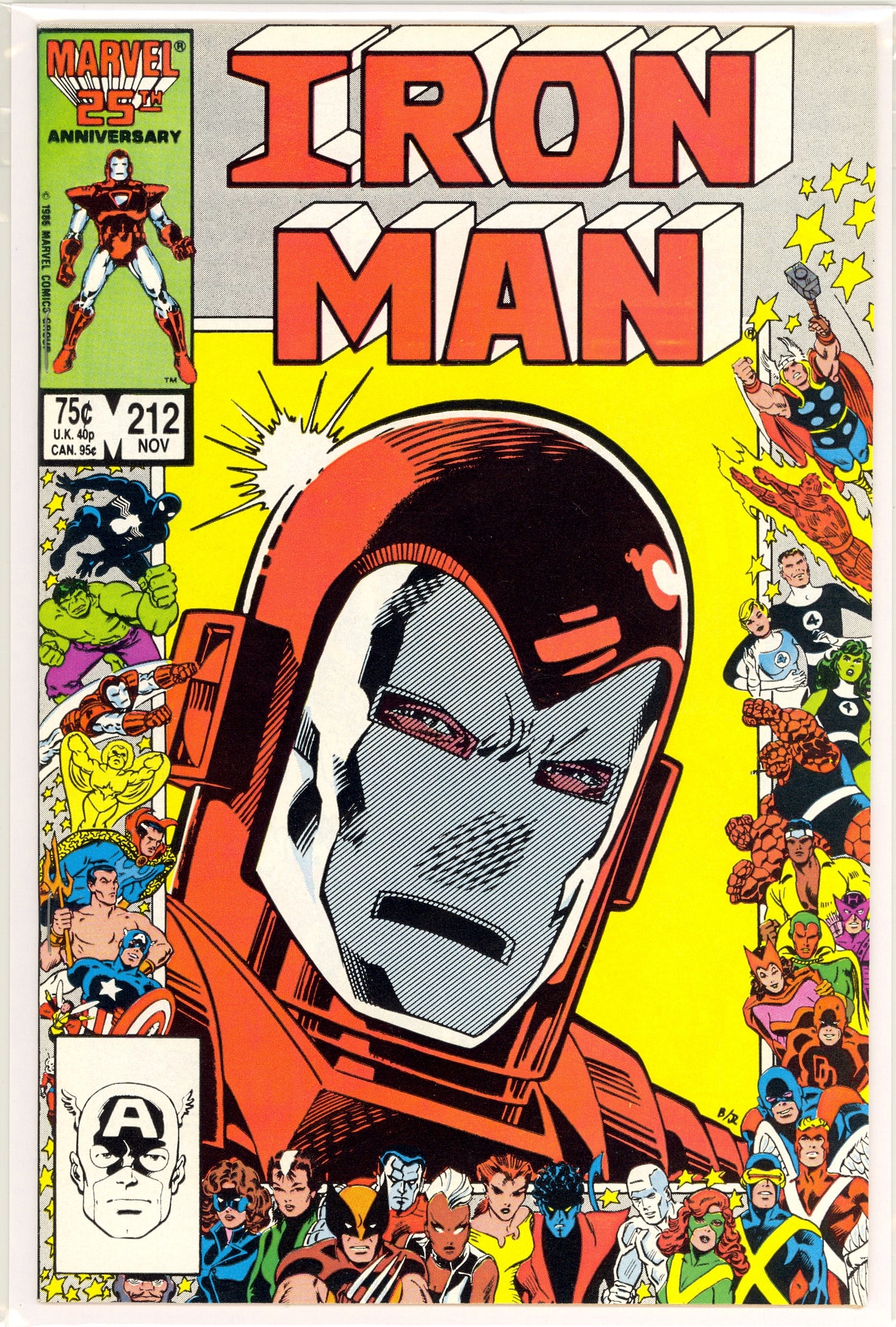 Iron Man #212 (1986) Marvel Anniversary Issue