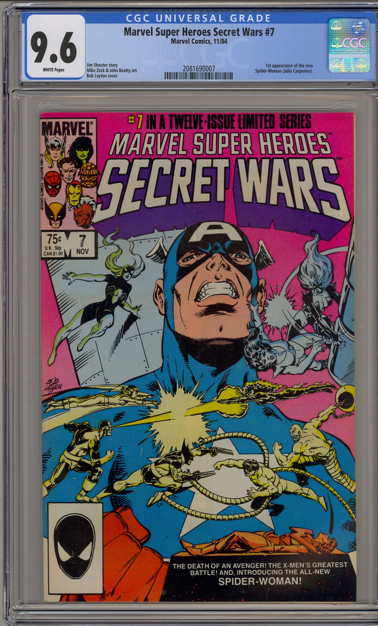 Marvel Super Heroes Secret Wars #7 (1984) Spider-Woman