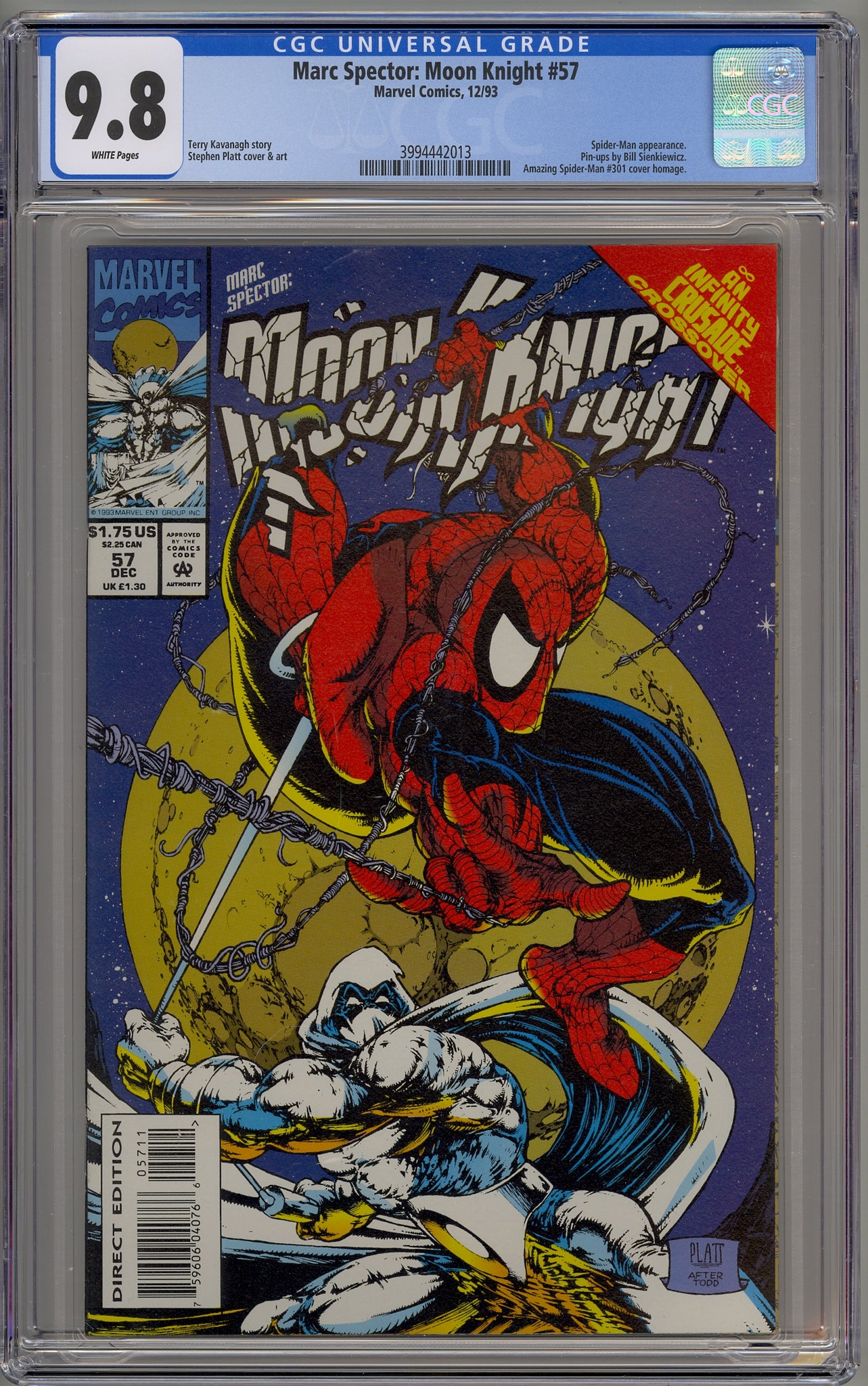 Marc Spector:  Moon Knight #57 (1993)  Spider-Man