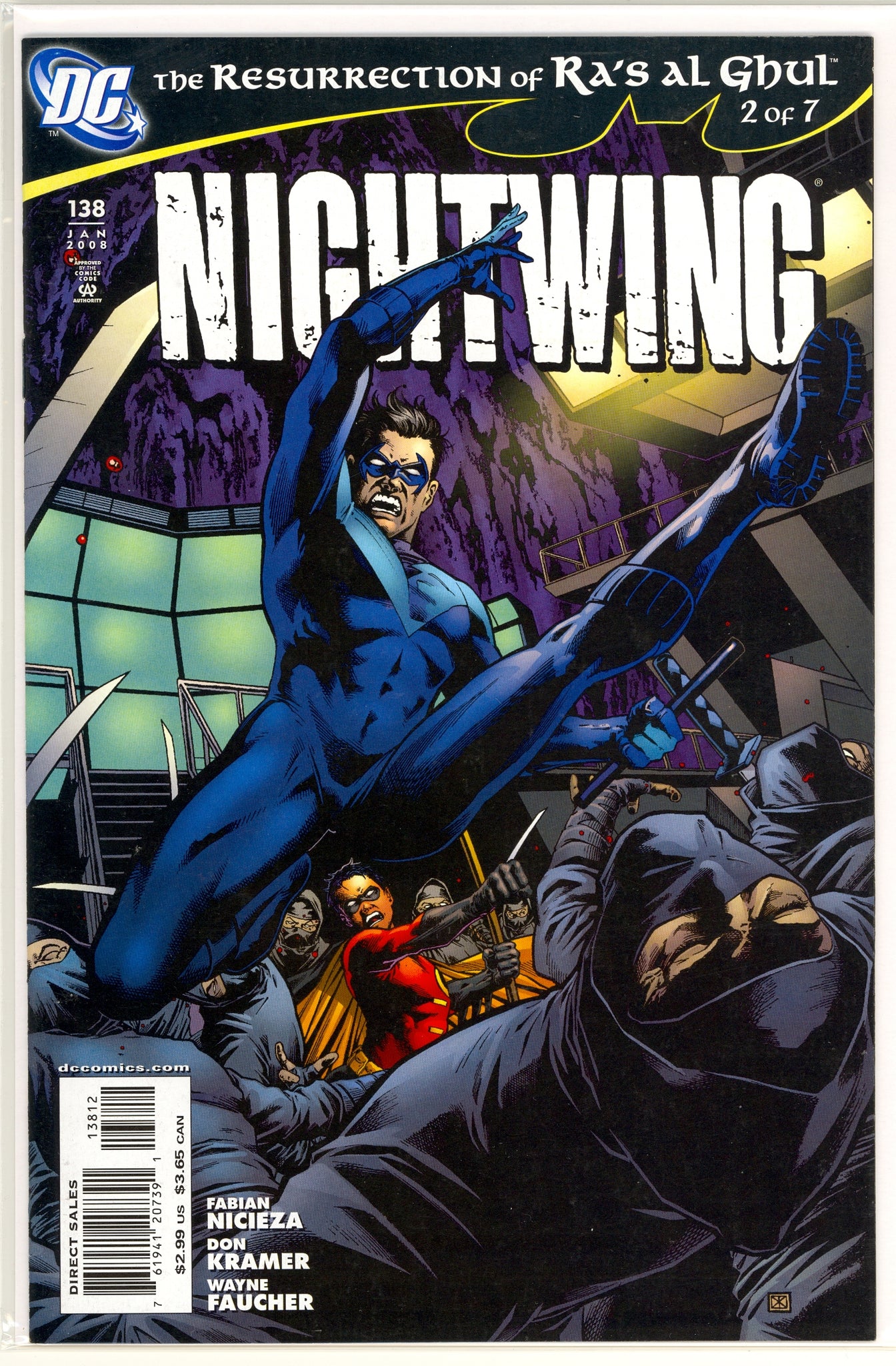 Nightwing #138 (2008) 2nd printing - Resurrection of Ra's al Ghul part 2