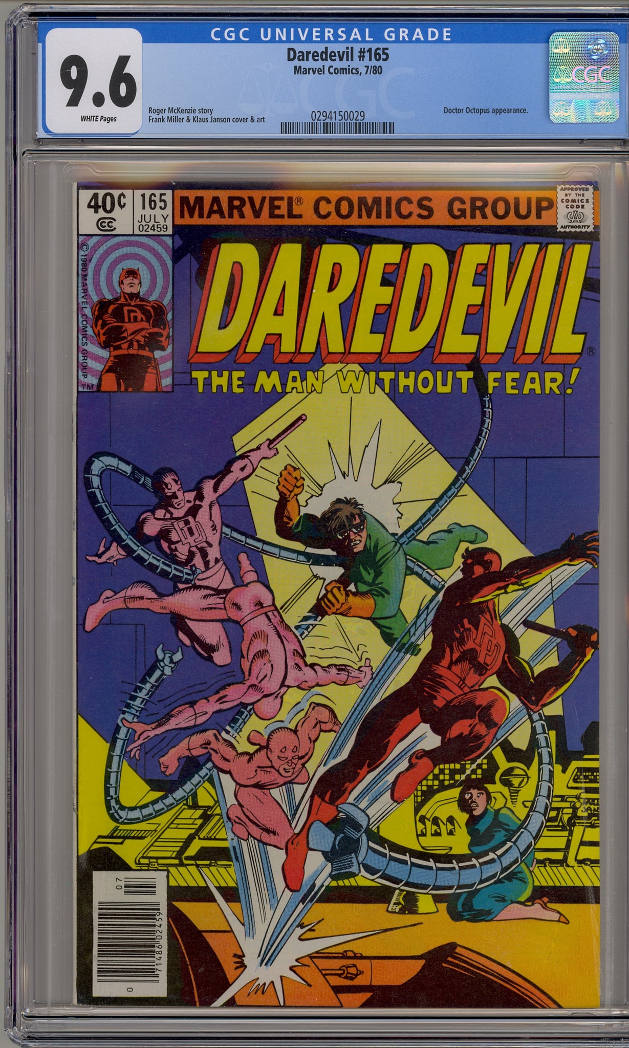 Daredevil #165 (1980) Doctor Octopus