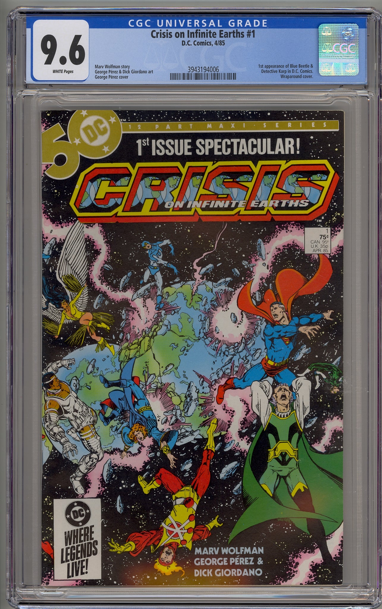 Crisis on Infinite Earths #1 (1985) Blue Beetle