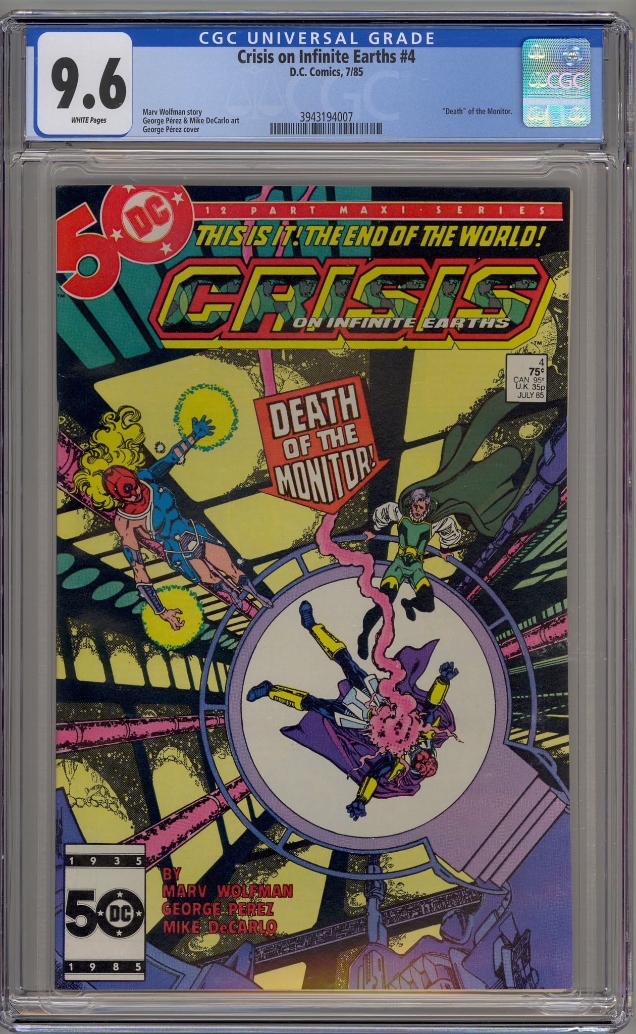 Crisis on Infinite Earths #4 (1985) John Constantine