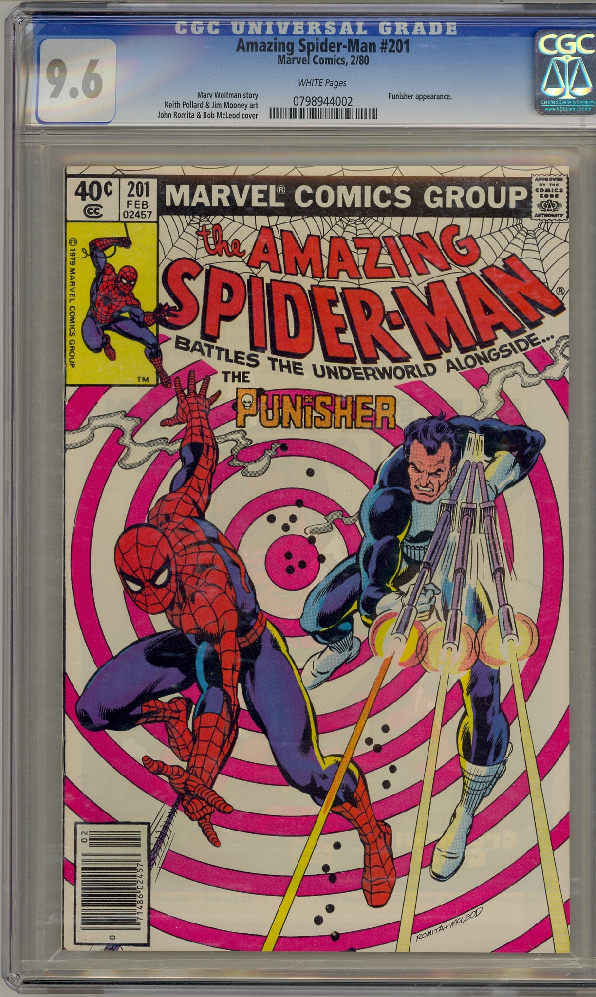 Amazing Spider-Man #201 (1980) newsstand edition - Punisher