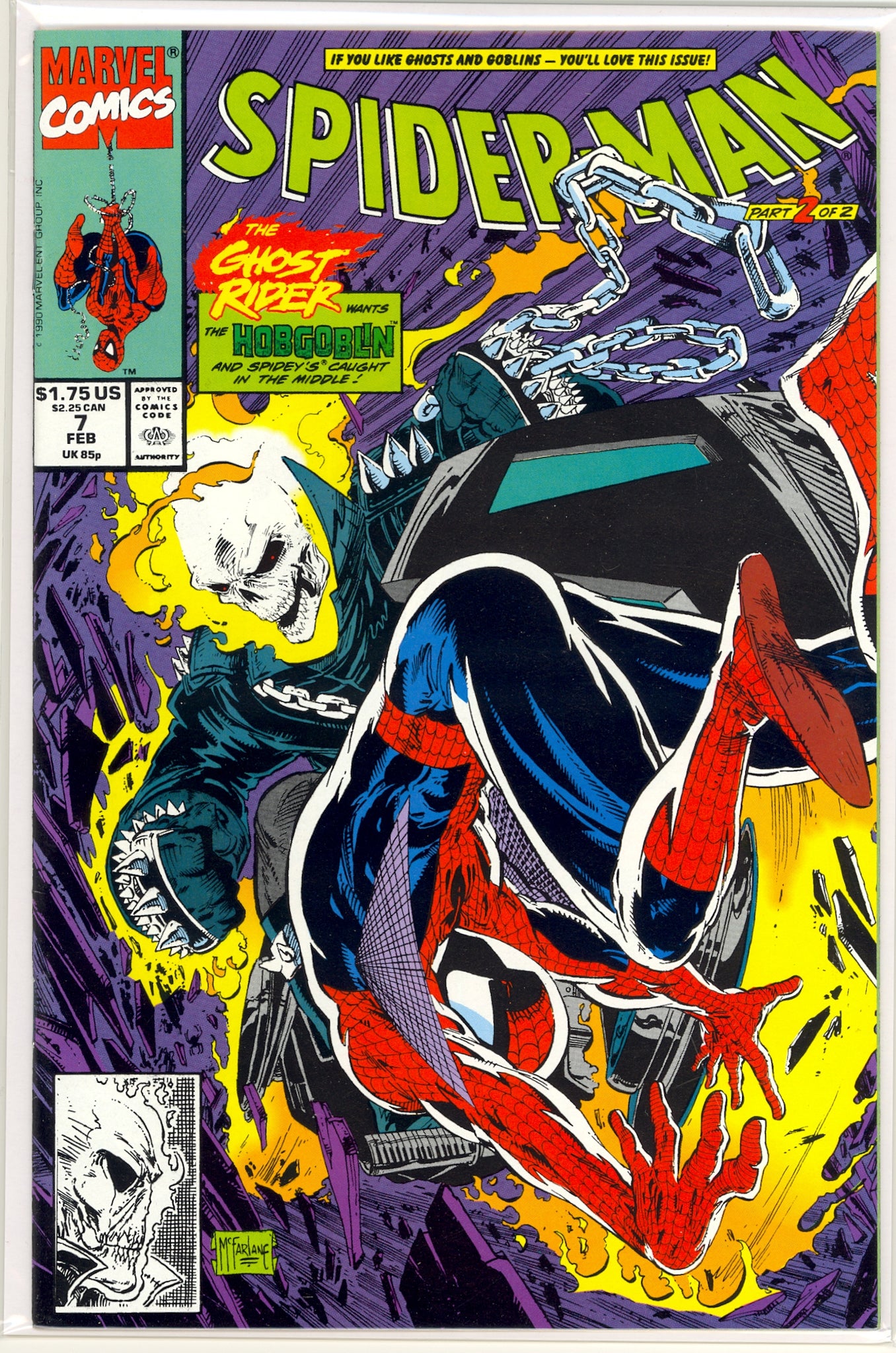 Spider-Man #7 (1990) Hobgoblin, Ghost Rider