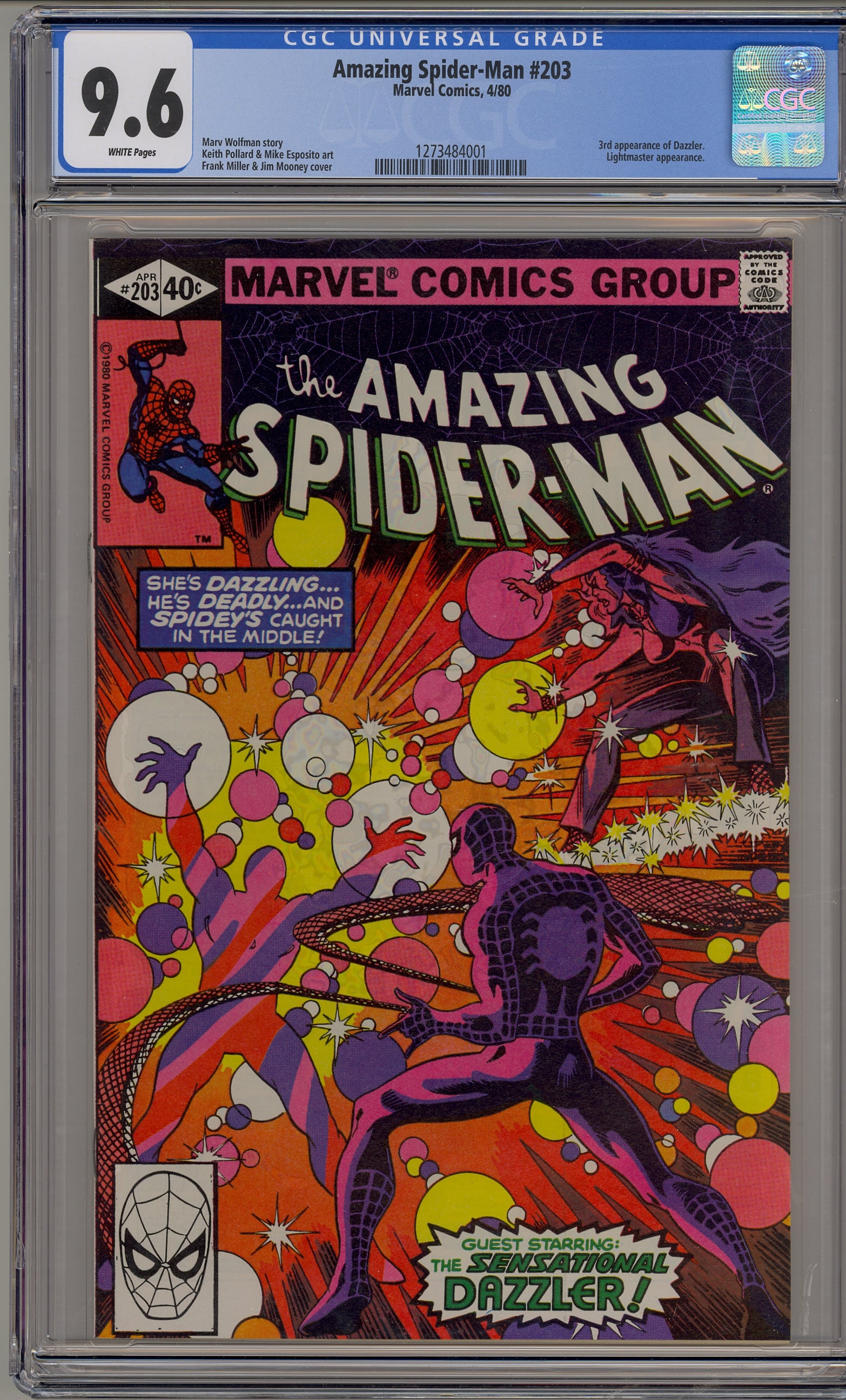 Amazing Spider-Man #203 (1980) Dazzler – Jackal Relic Comics