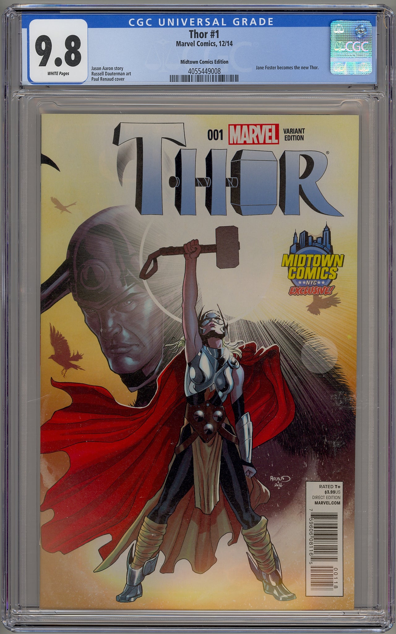 Thor #1 (2014) Midtown Comics Paul Renaud cover variant